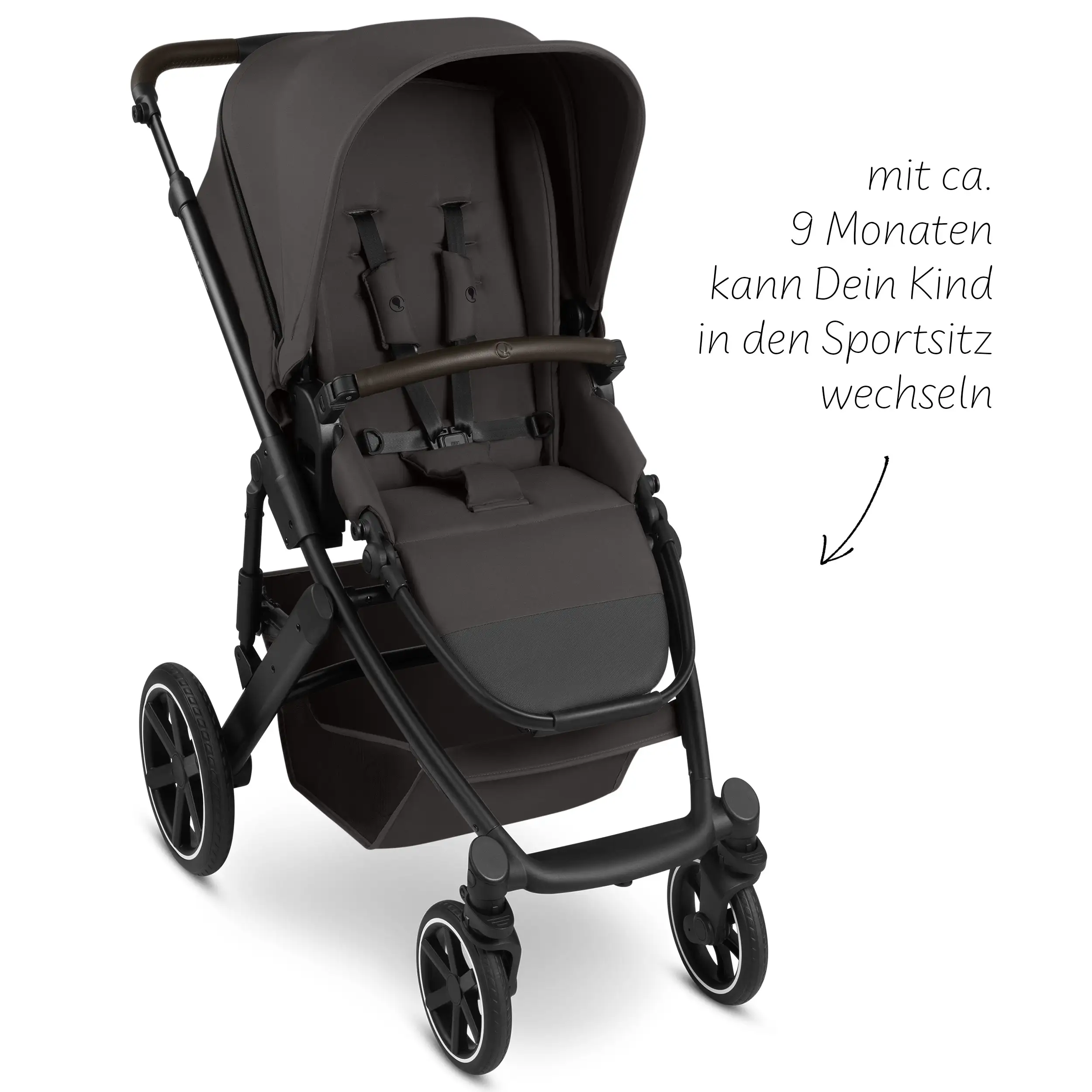 Ensemble poussette 3en1 Salsa Core avec coque auto inclinable Calla - Falcon