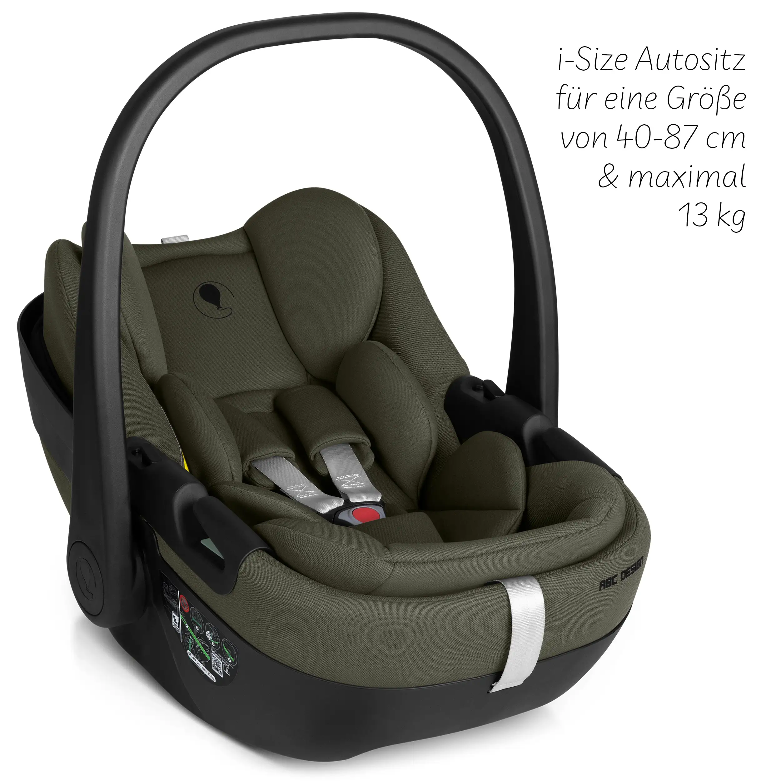 Babyschale mit Liegefunktion Calla i-Size - Olive