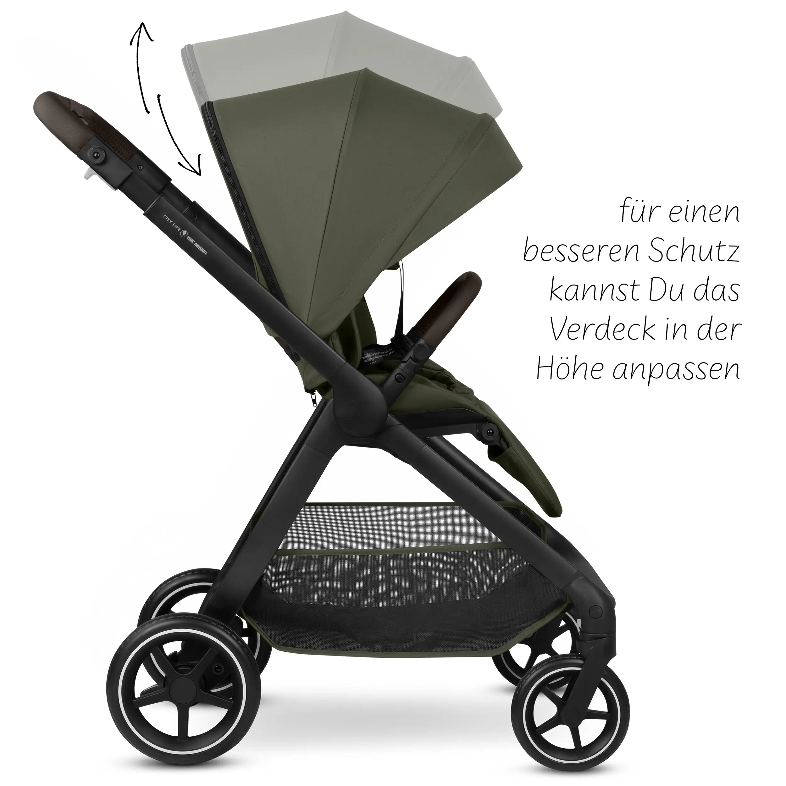 Travel System City Life inkl. Babyschale Calla mit Liegefunktion - Avocado