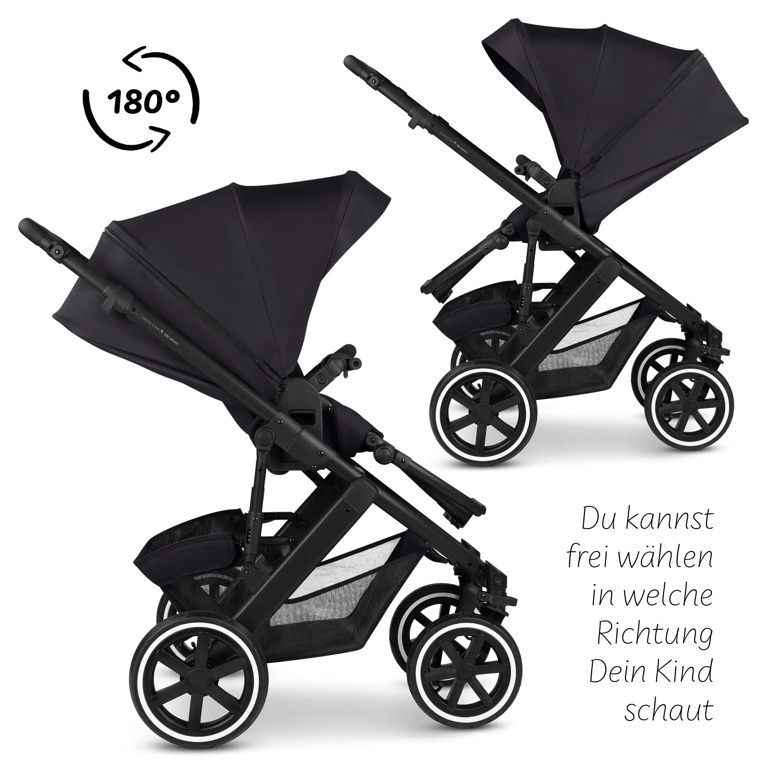 3in1 Kinderwagen-Set Salsa 5 Air - Coal