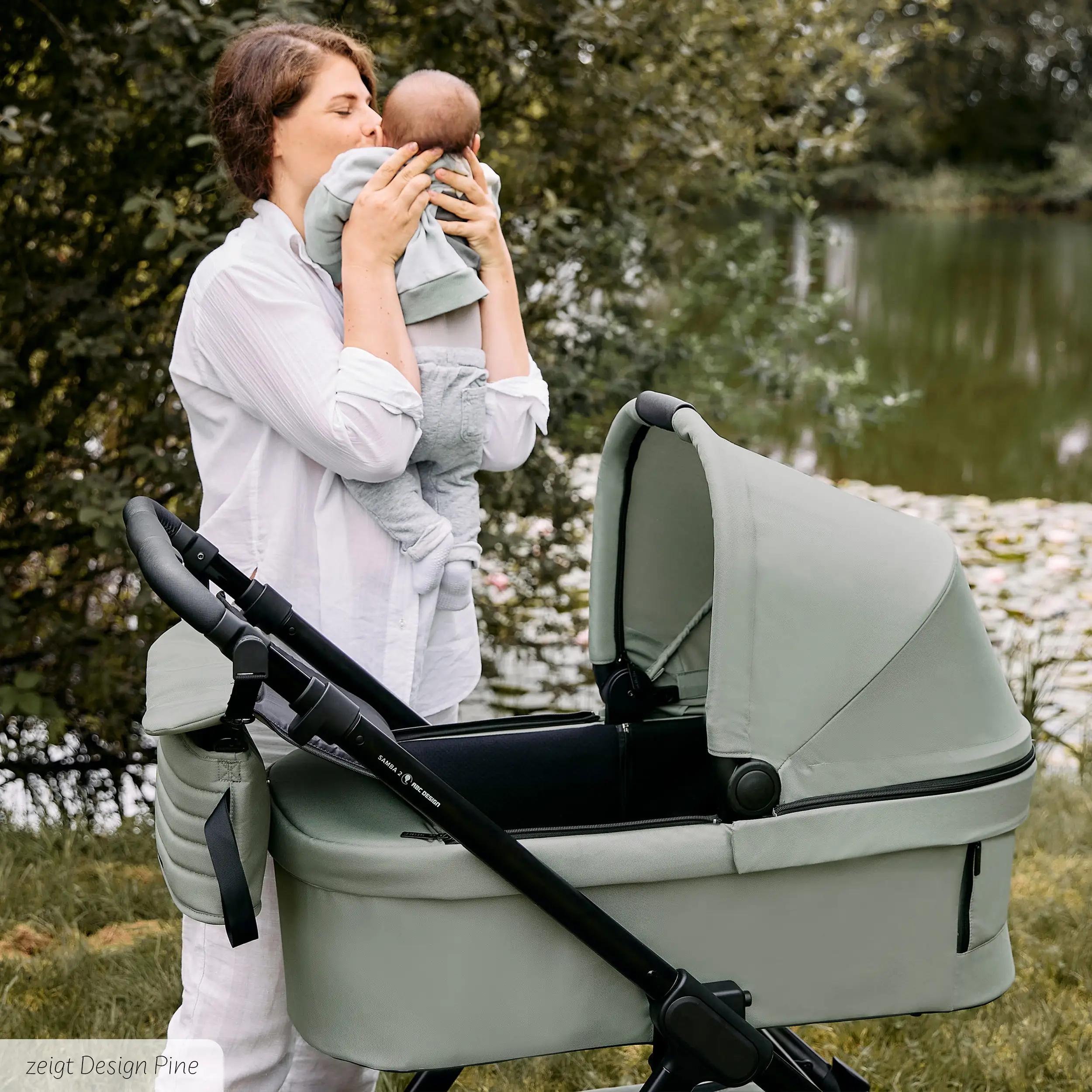 4in1-Kinderwagen-Set Samba 2 inkl. Babyschale Calla mit Liegefunktion - Camel