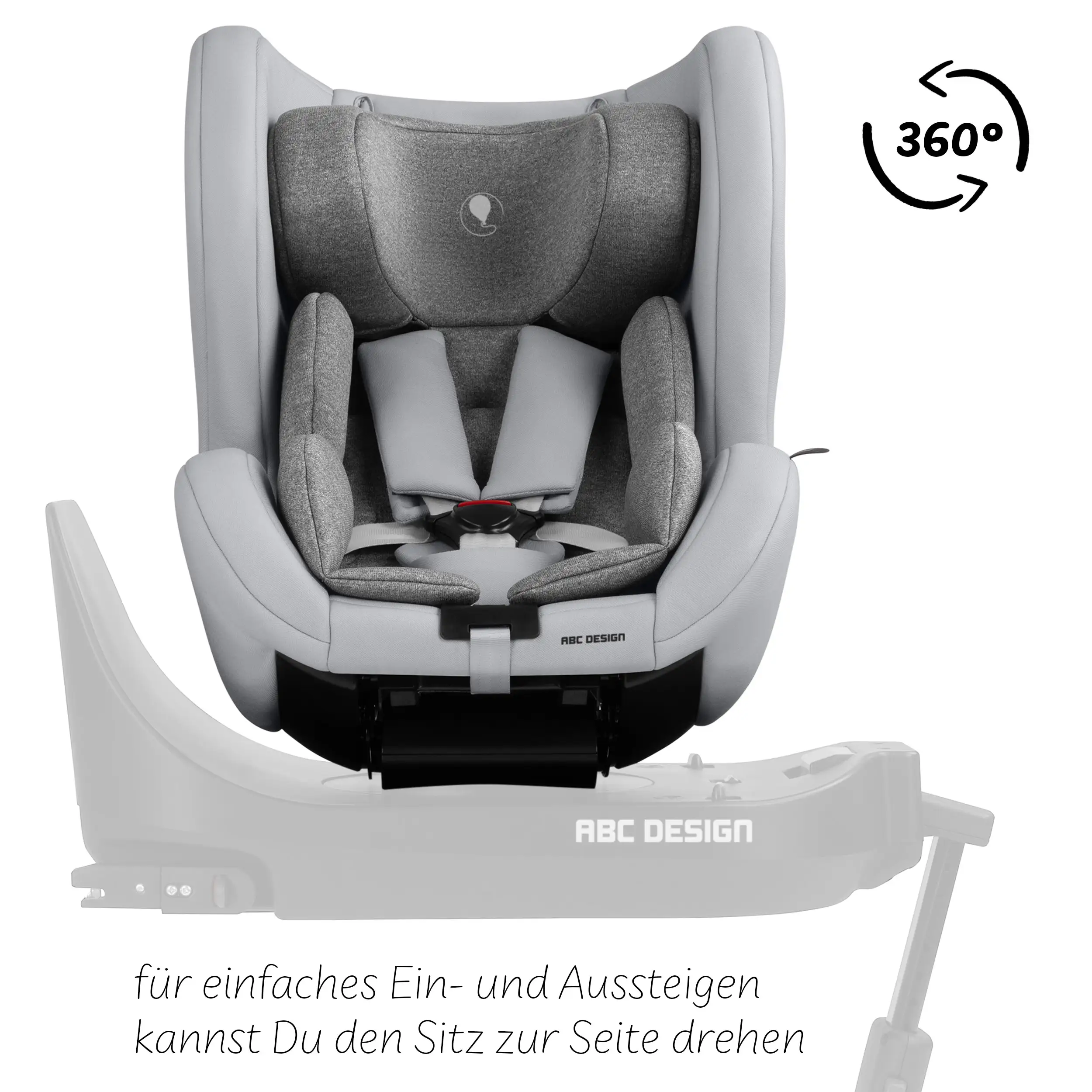 Kindersitz Lily i-Size inkl. drehbarer Isofix Base Root - Pearl