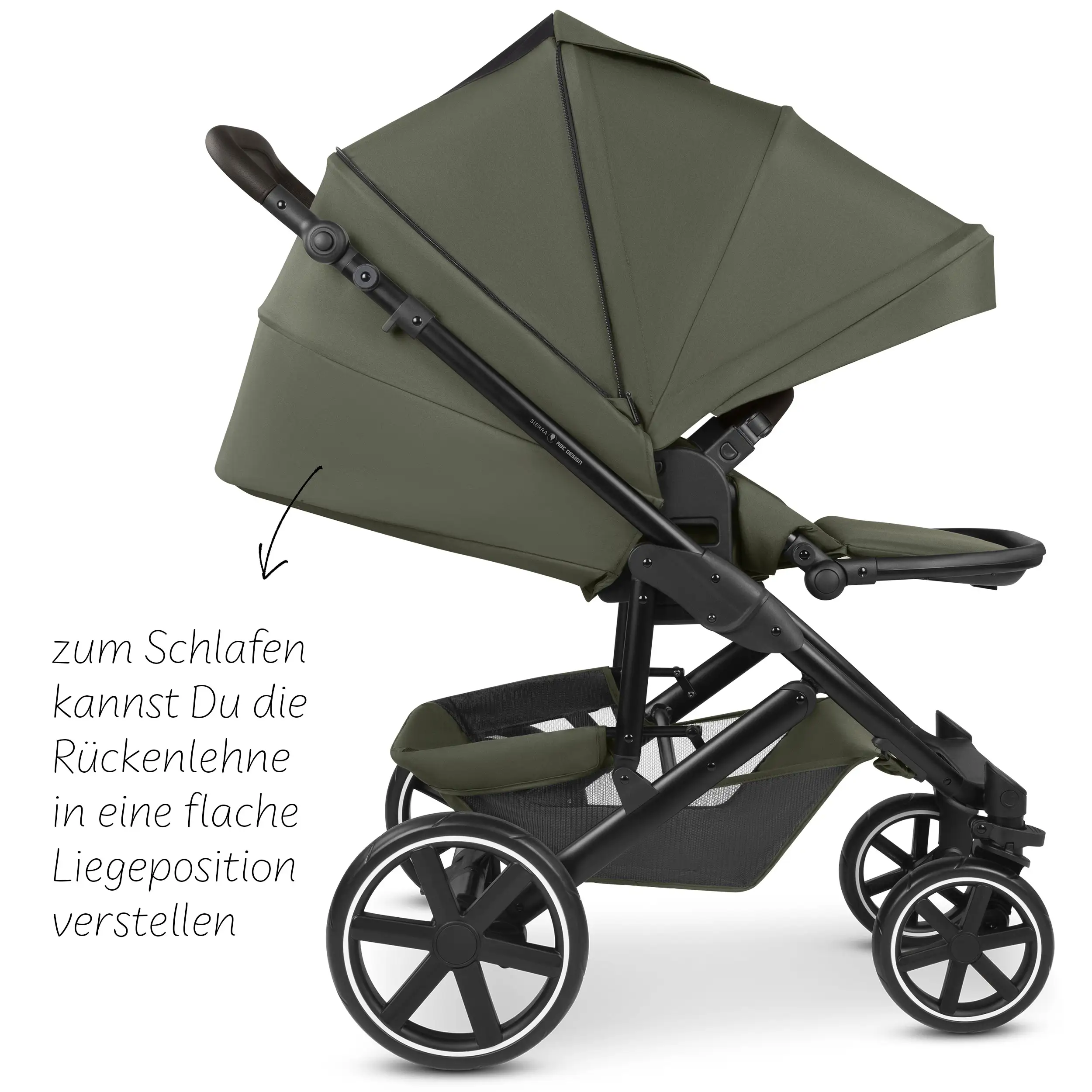 4in1-Kinderwagen-Set Sierra inkl. Isofix Base - Pea