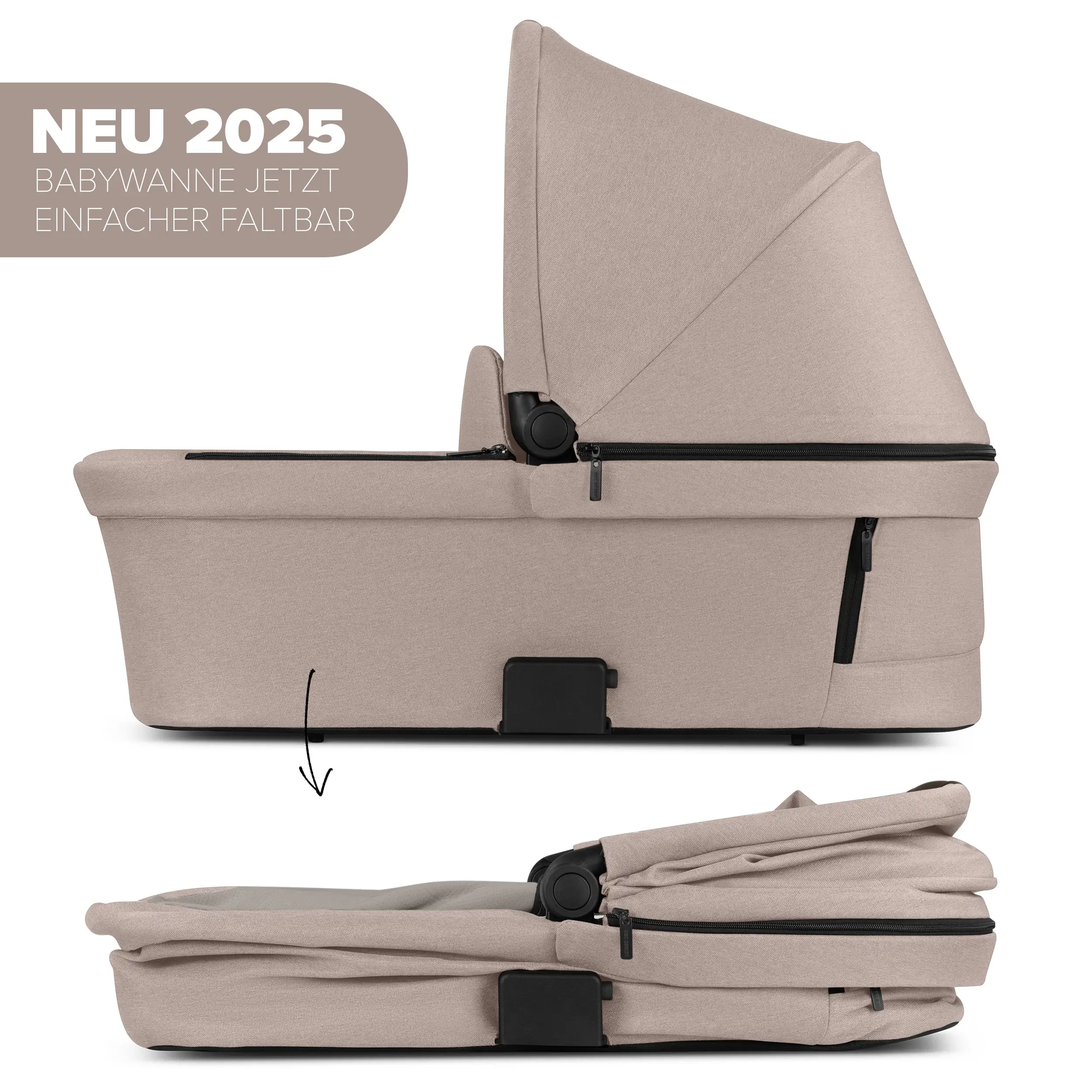 4in1 Kinderwagen Set Samba 2 inkl. Isofix Base - Camel