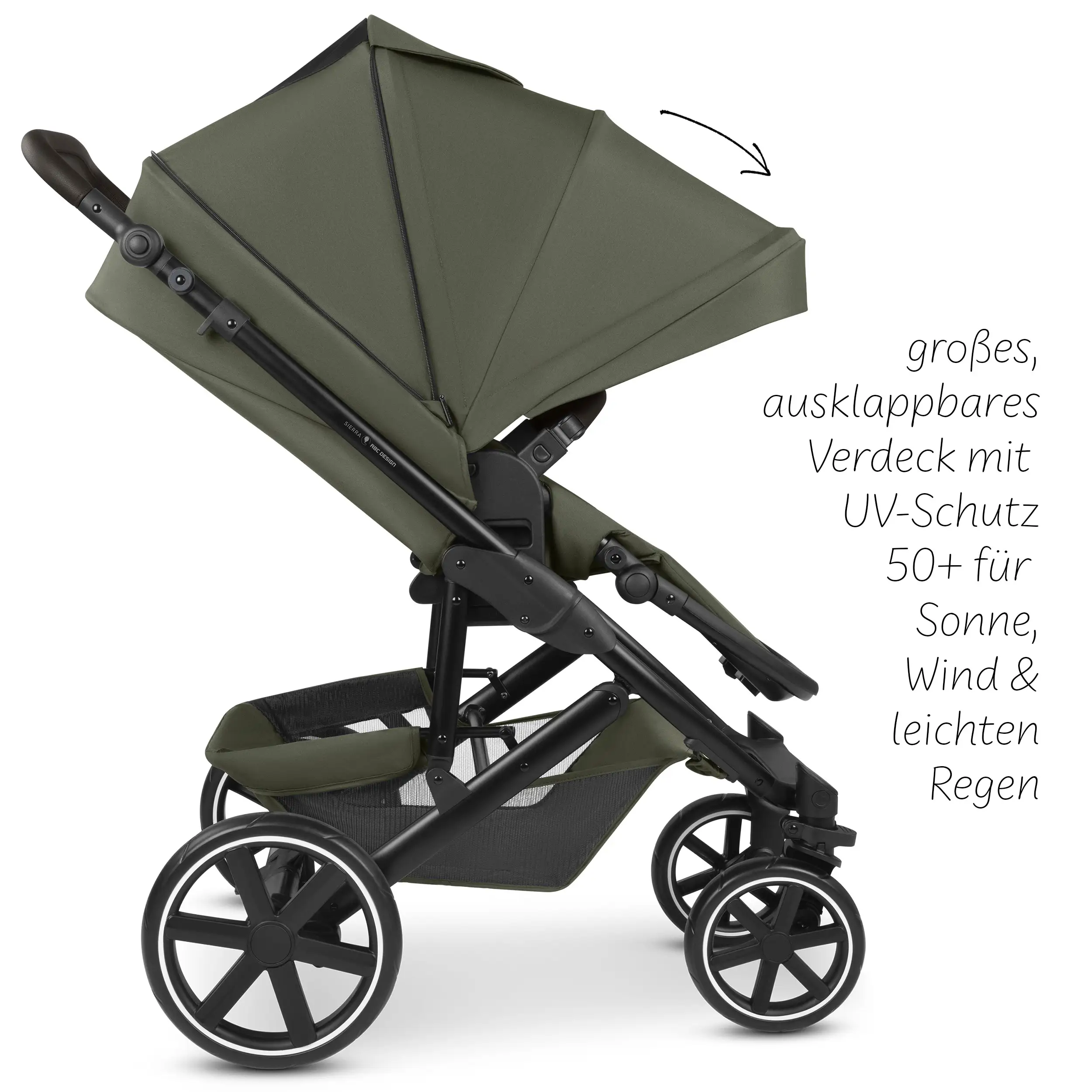 4in1-Kinderwagen-Set Sierra inkl. Isofix Base - Pea