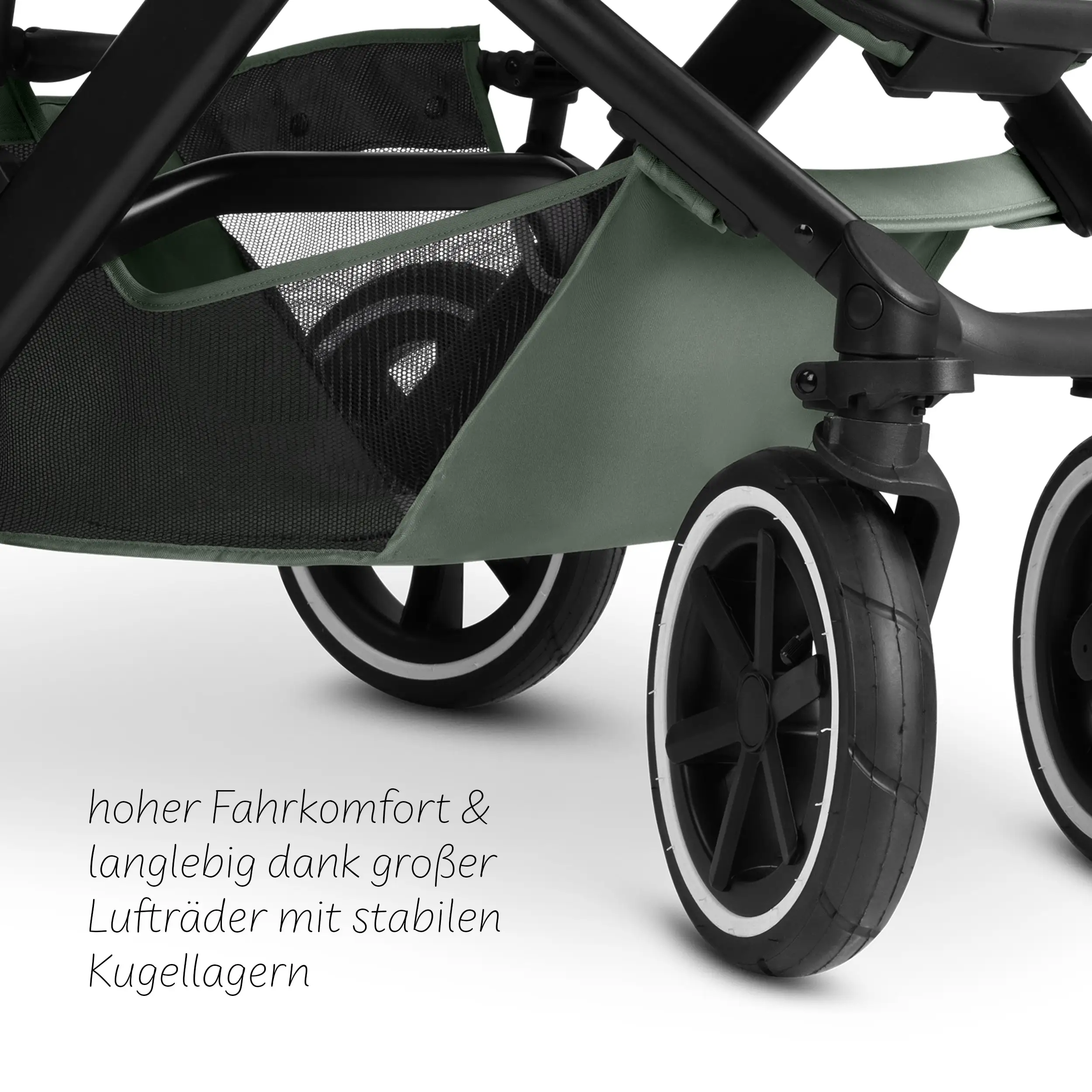 3in1-Kinderwagen-Set Salsa 5 Air inkl. Babyschale Calla mit Liegefunktion - Pine