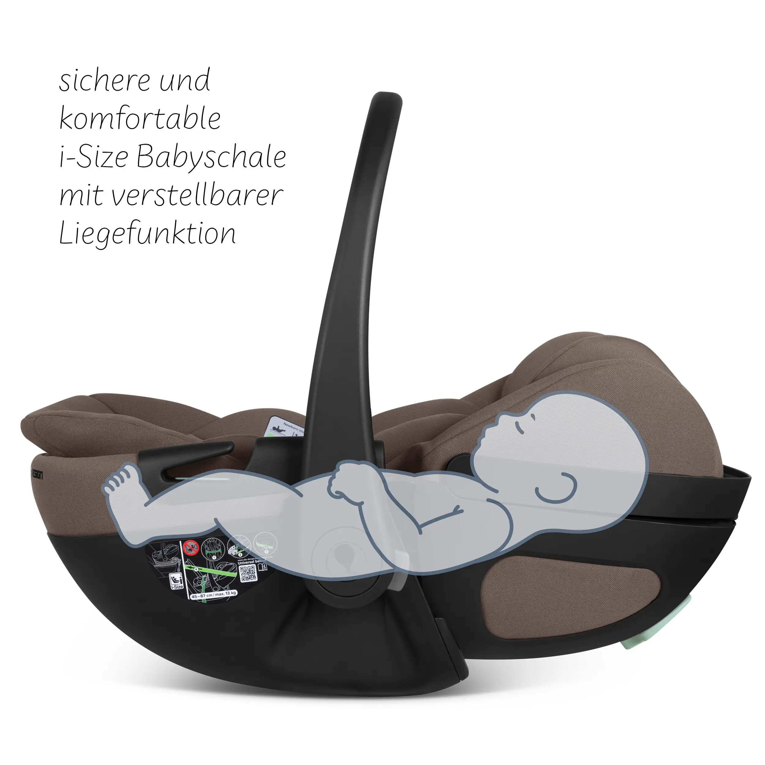 Ovetto Calla i-Size reclinabile incl. base ISOFIX girevole Root