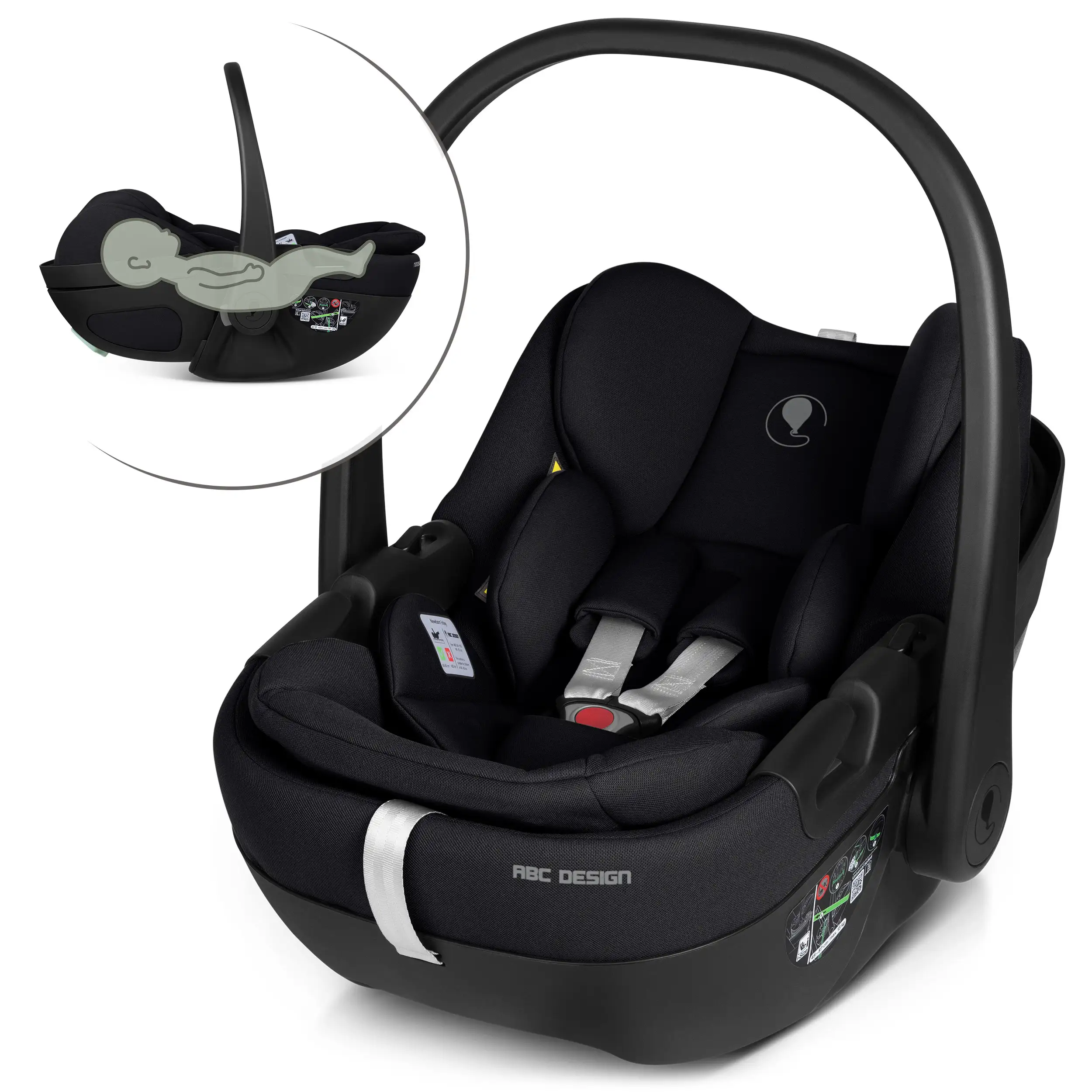 Babyschale mit Liegefunktion Calla i-Size - Ink