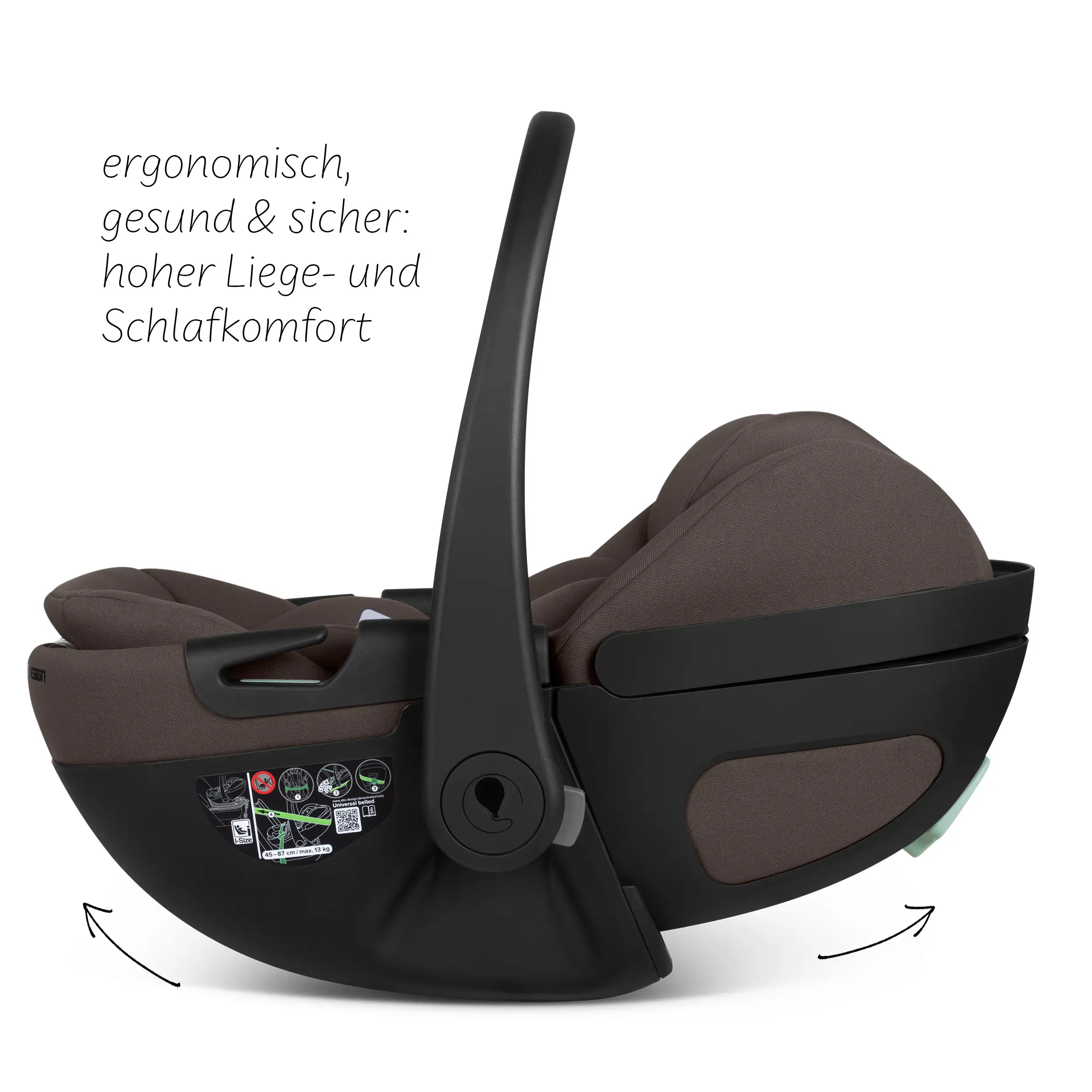 Ovetto Calla i-Size reclinabile incl. base ISOFIX girevole Root