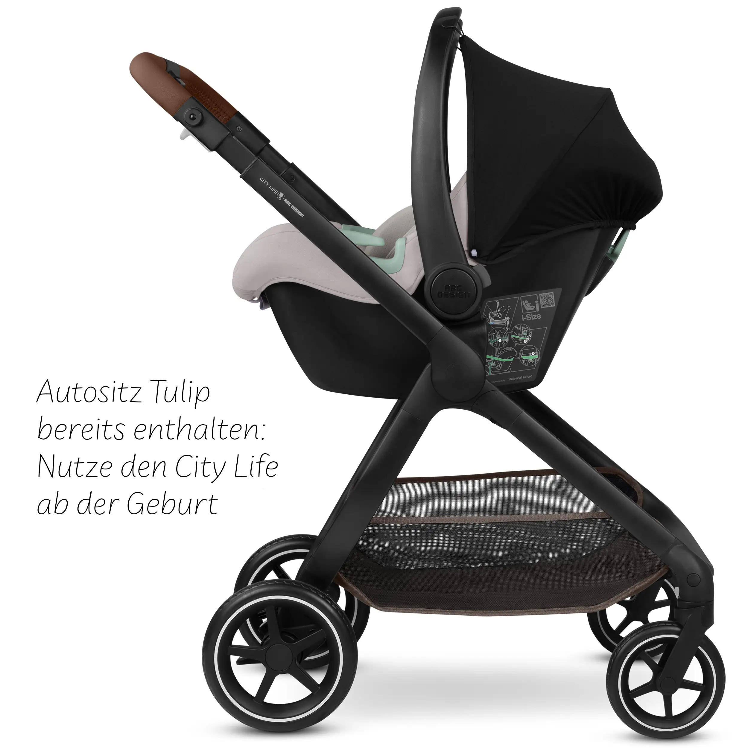 3in1-Kinderwagen-Set City Life - Nature