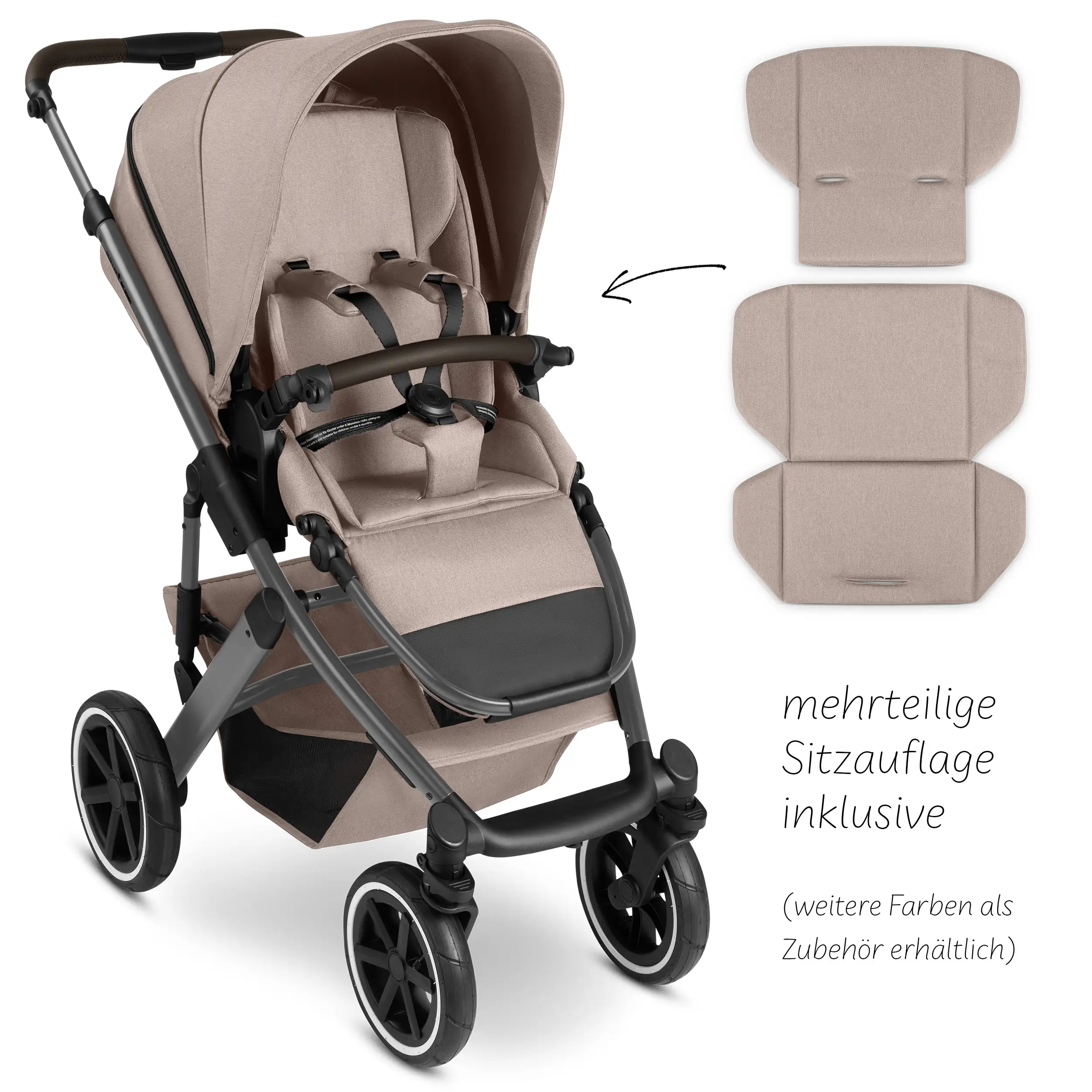 4in1 Kinderwagen-Set Salsa 5 Air inkl. Isofix Base - Camel