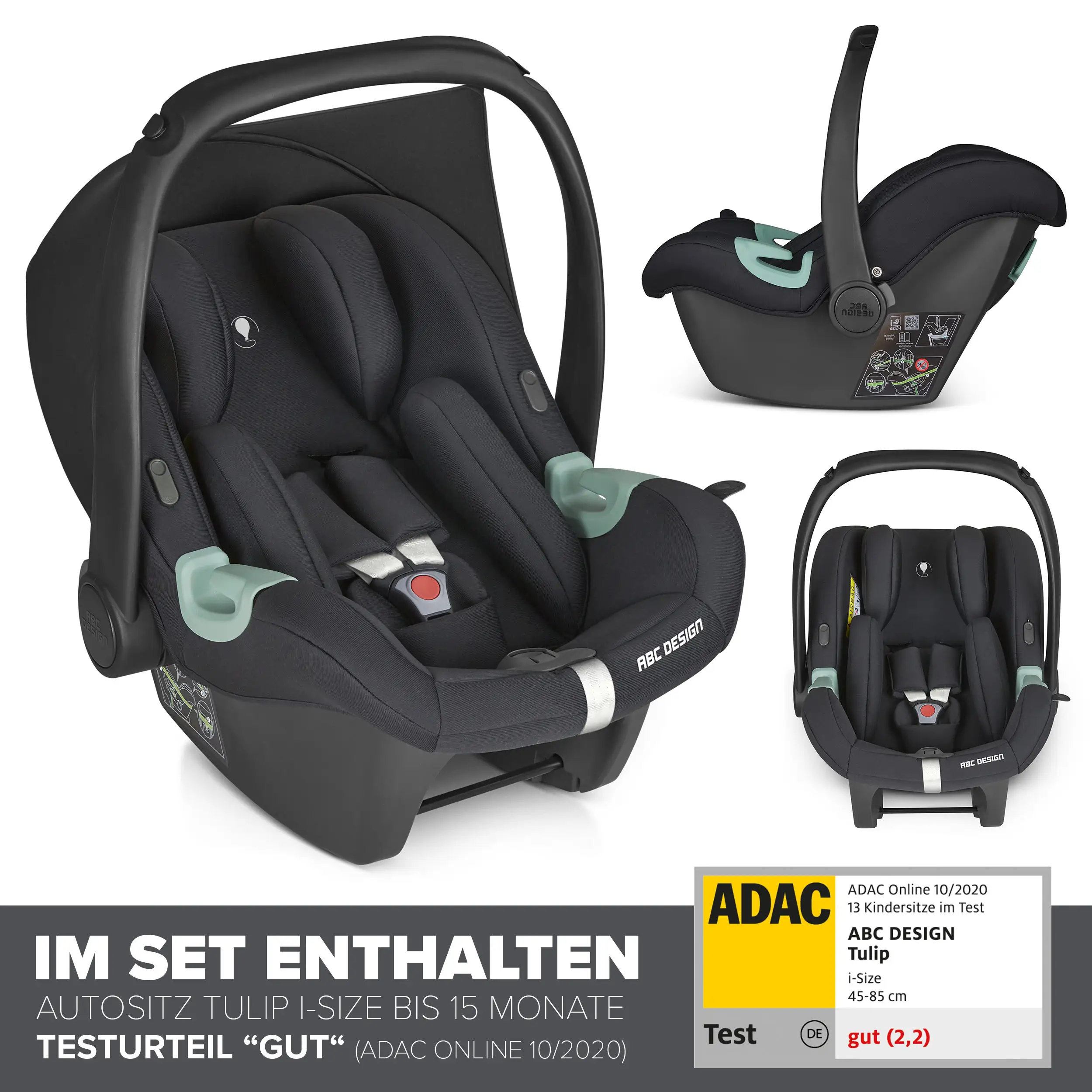 4in1 Kinderwagen-Set Salsa 5 Air inkl. Isofix Base - Nature