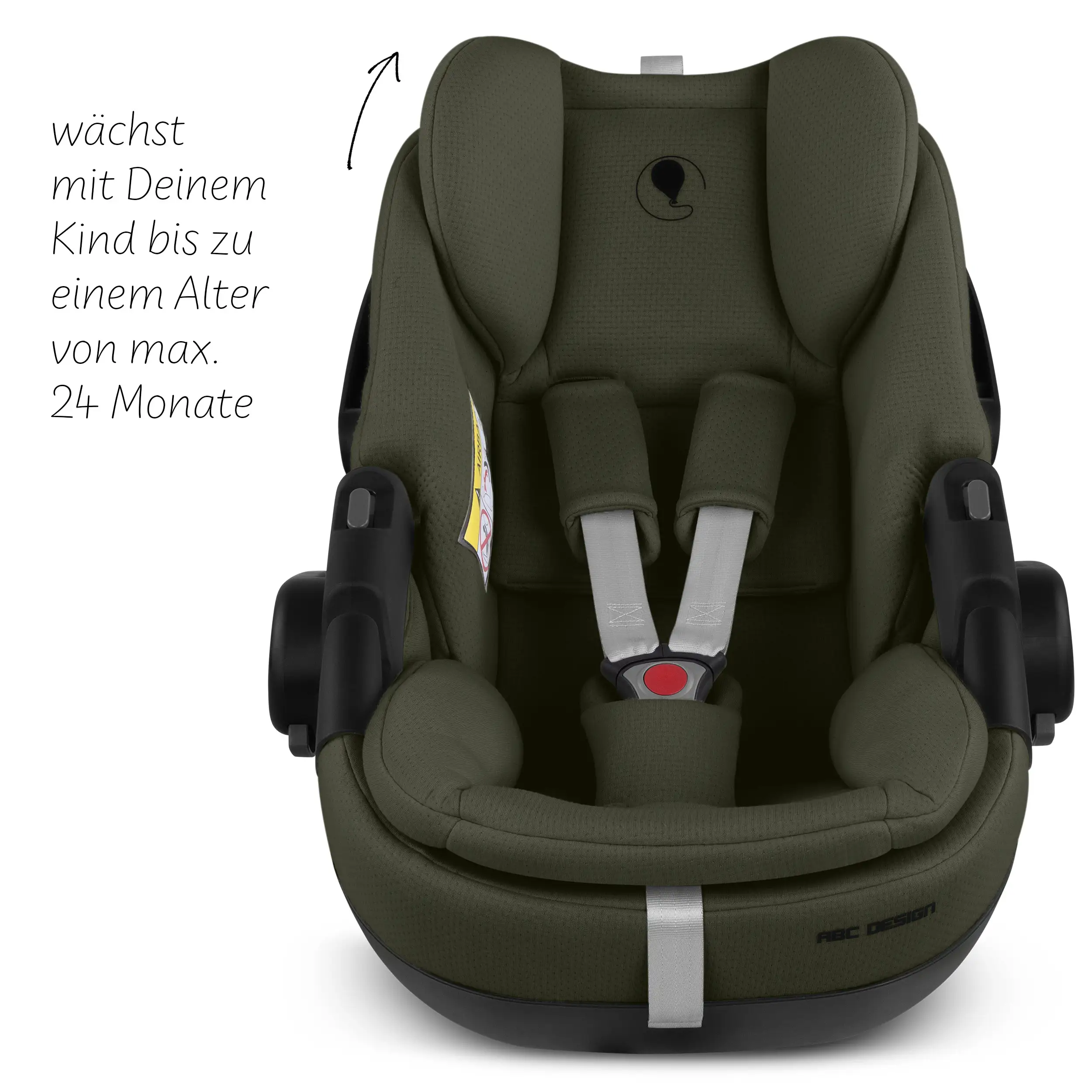 Babyschale mit Liegefunktion Calla i-Size - Olive