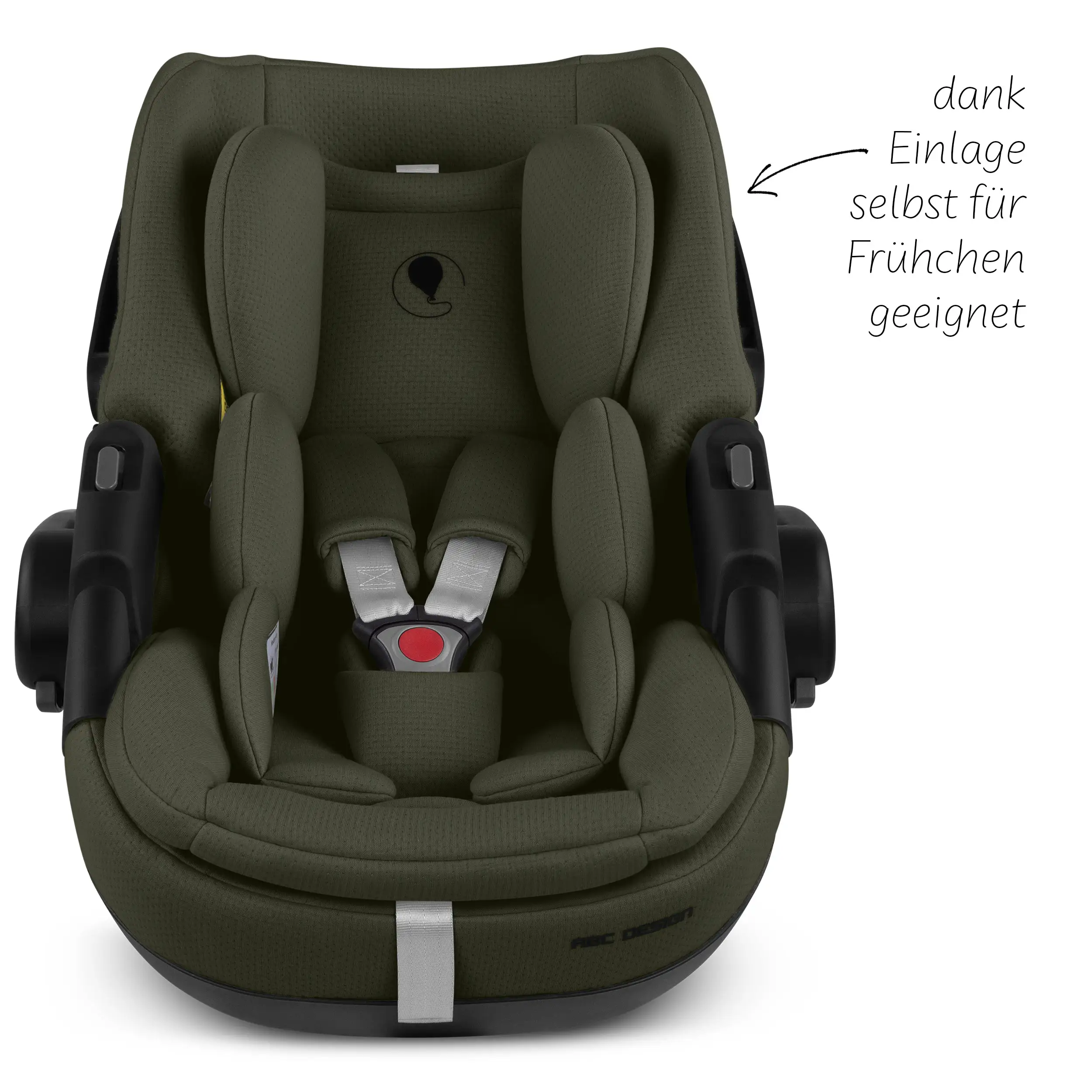 Babyschale mit Liegefunktion Calla i-Size - Olive