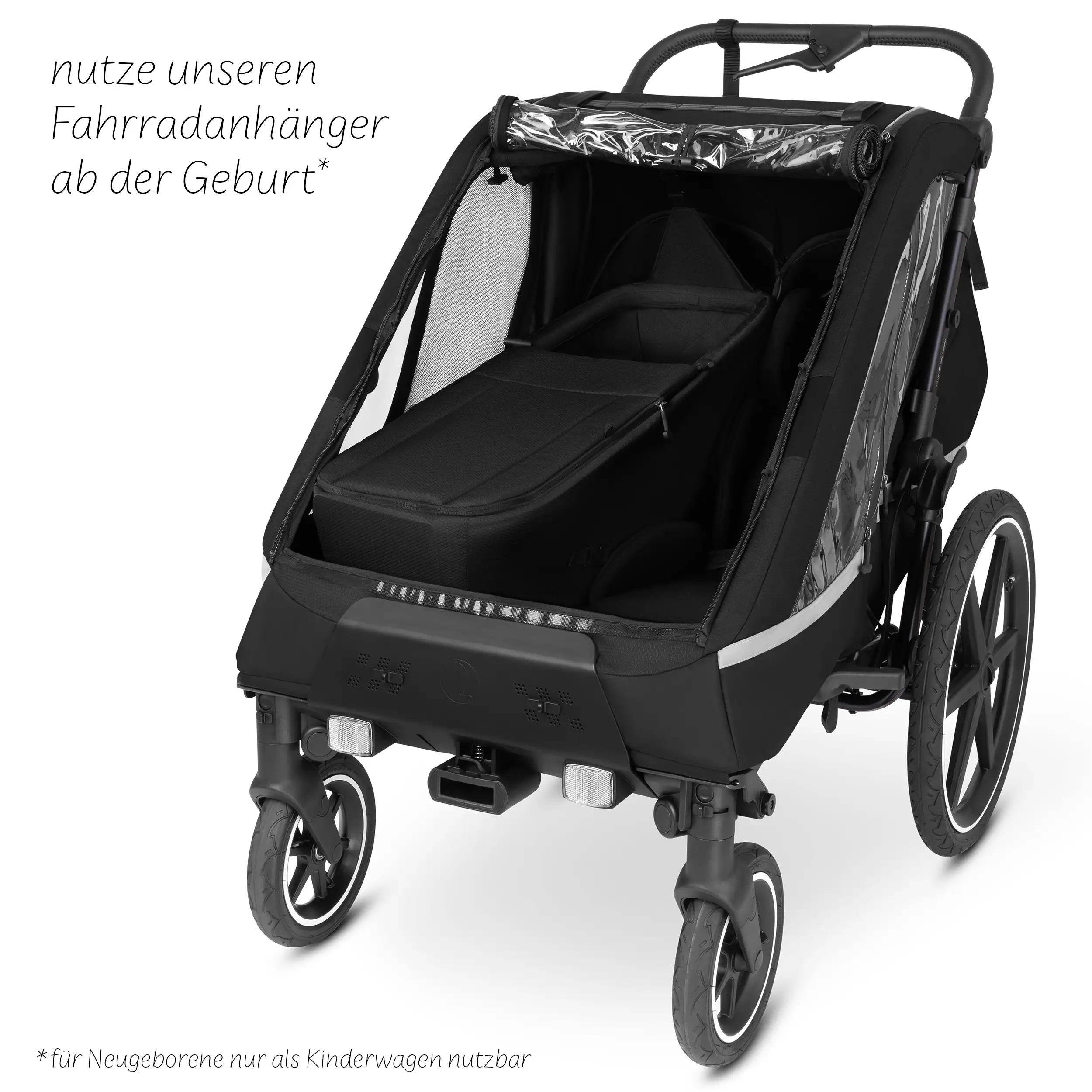 Neugeboreneneinsatz für Fahrradanhänger Tour - Ink