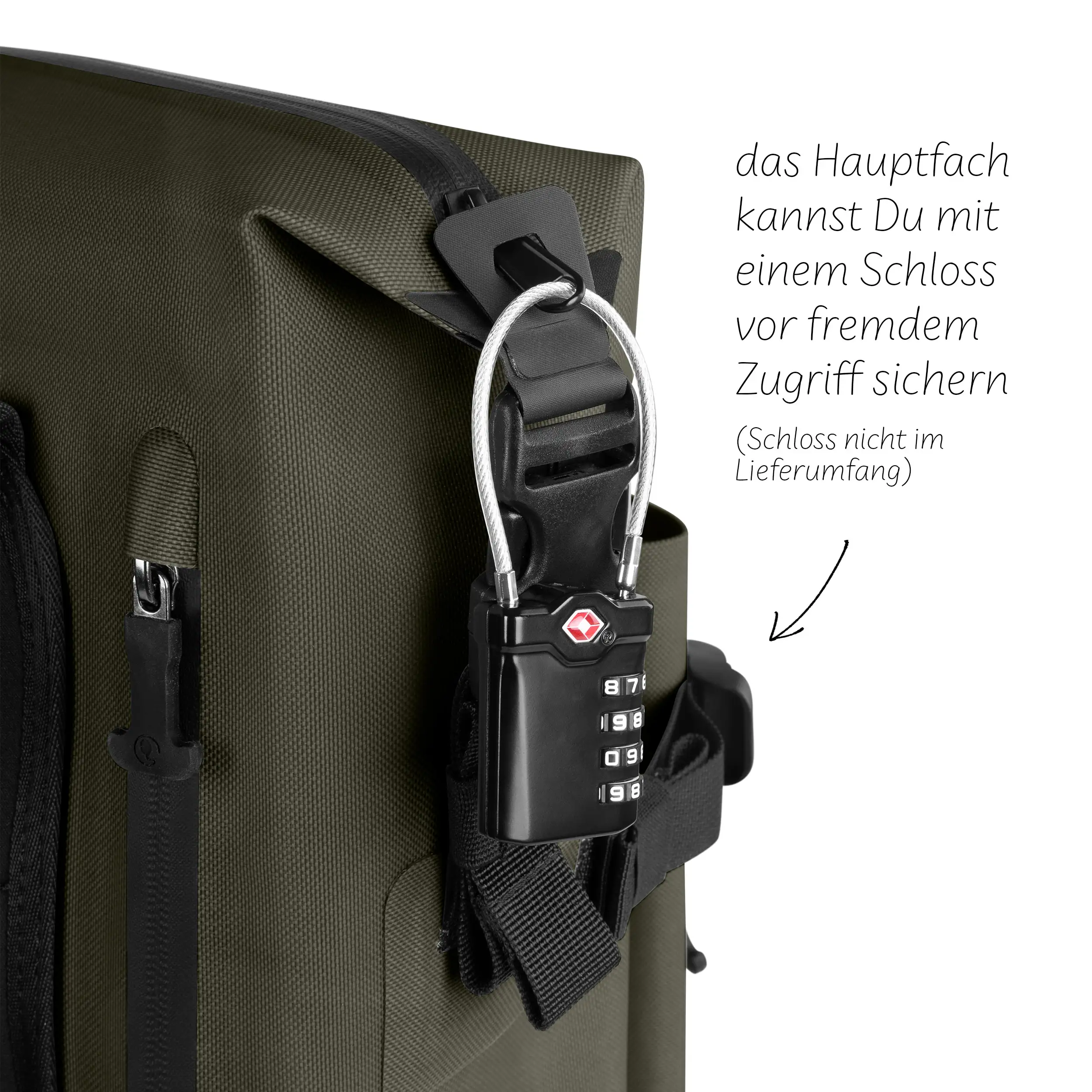 Rucksack Zürich 24L für den Alltag & Büro - Avocado
