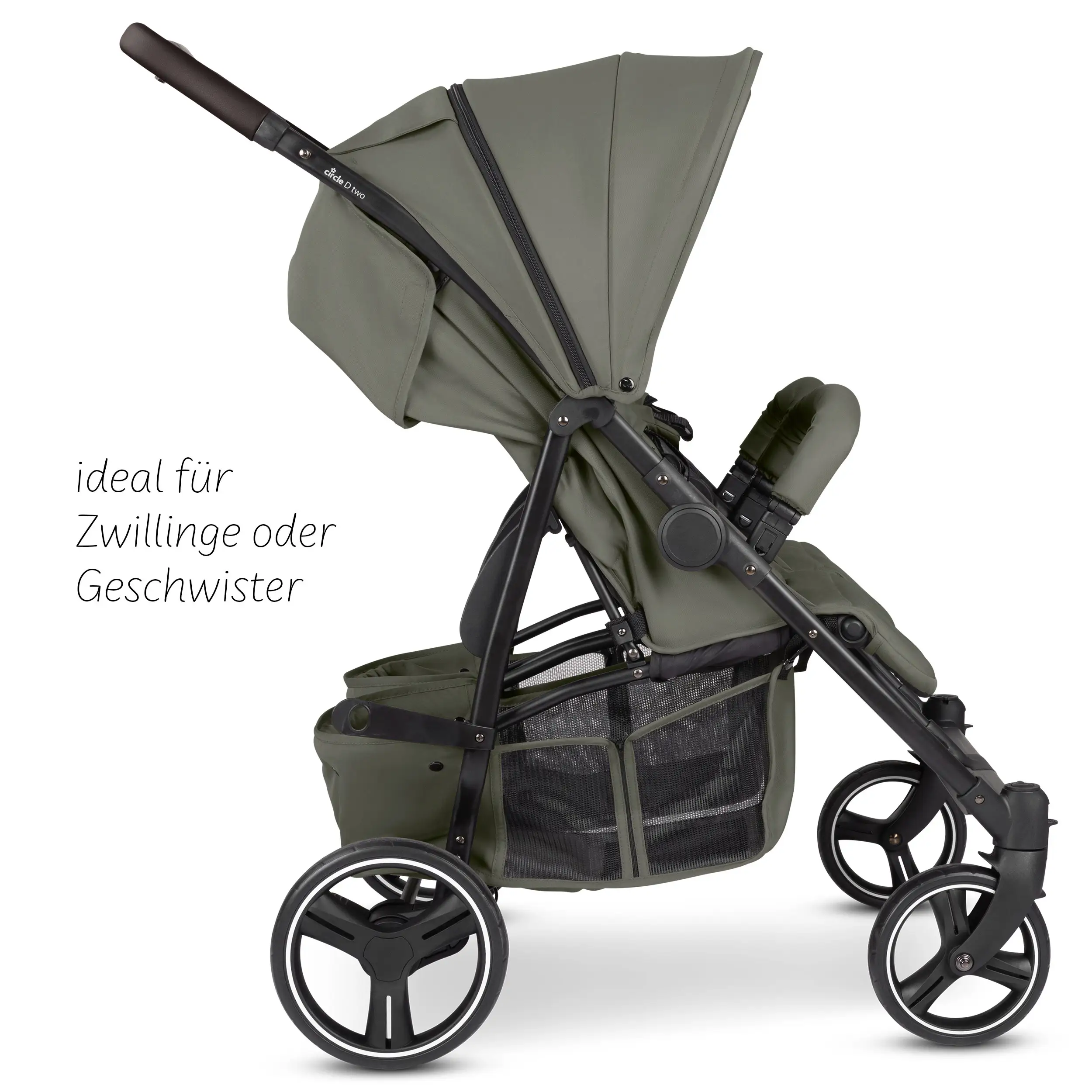 Geschwisterkinderwagen D Two - Wheat