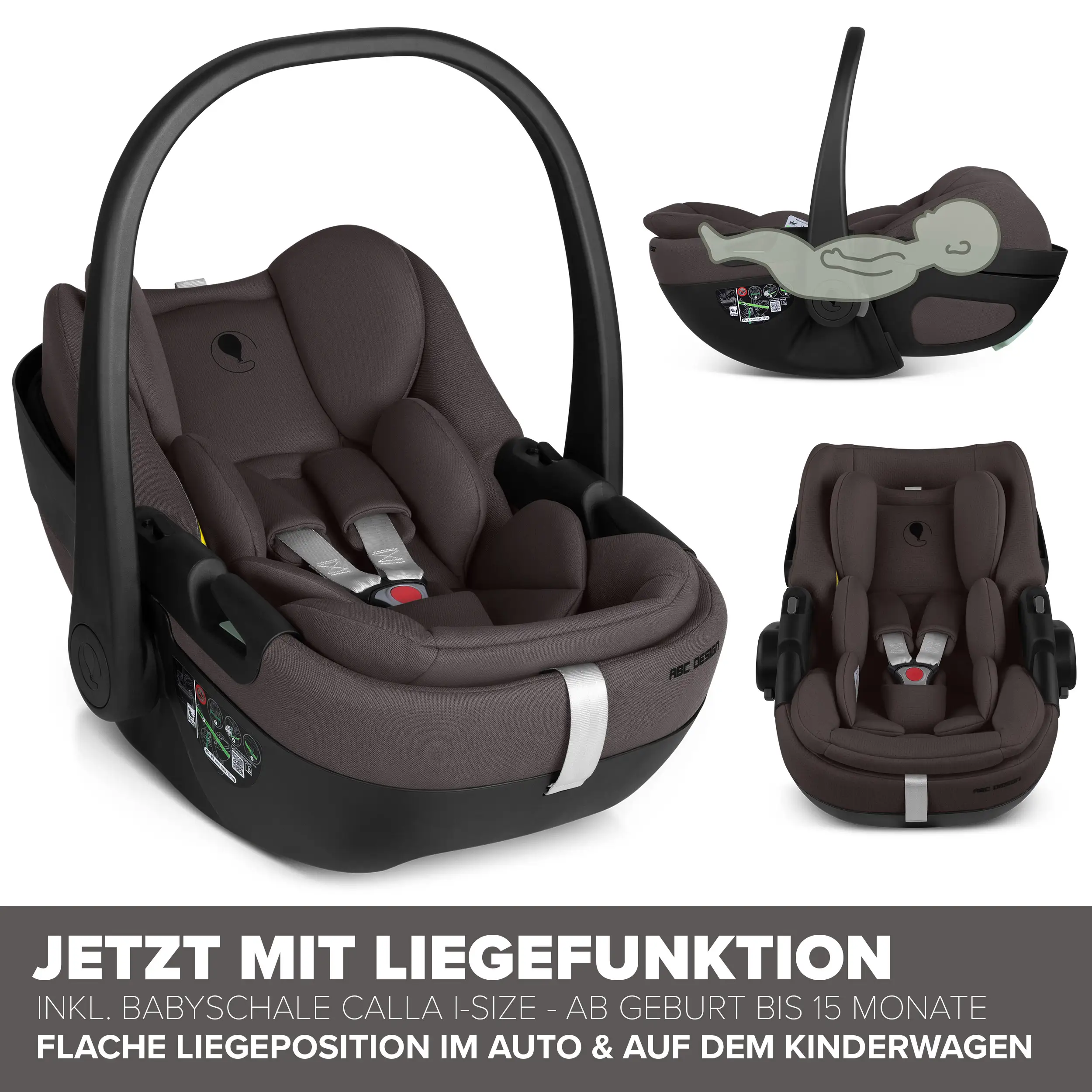 Set passeggino 3in1 Salsa Core incl. ovetto Calla con funzione reclinabile - Falcon