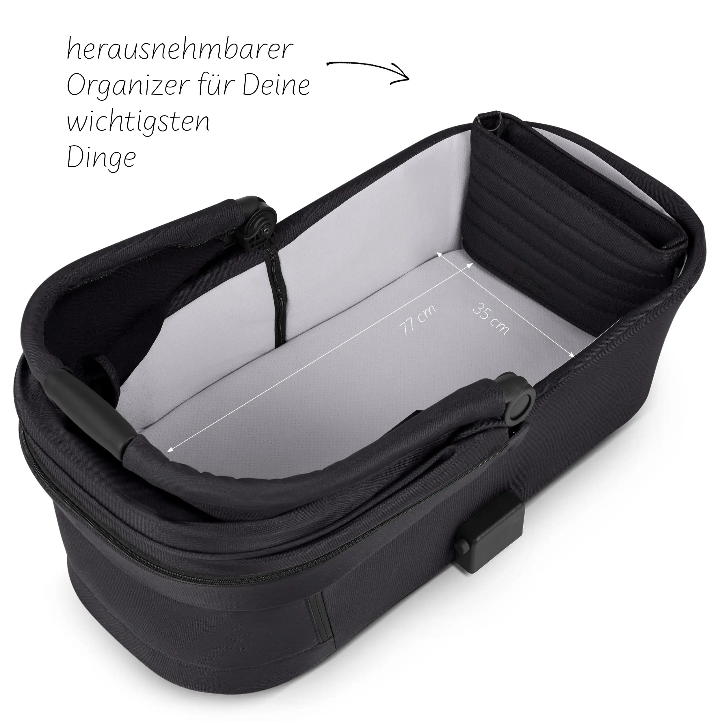 3in1-Kinderwagen-Set Salsa 5 Air inkl. Babyschale Calla mit Liegefunktion - Coal