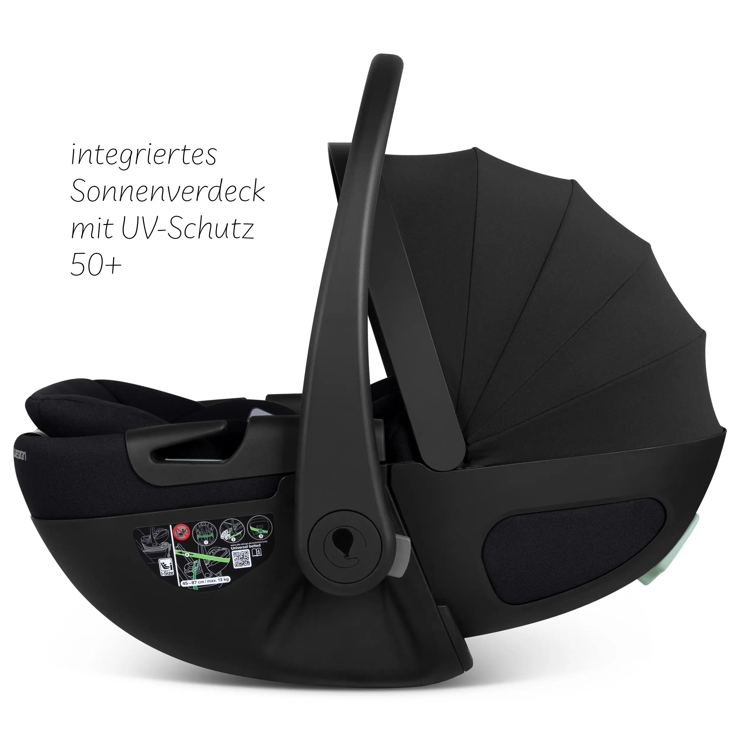 Babyschale mit Liegefunktion Calla i-Size inkl. drehbarer Isofix Base Root- Ink