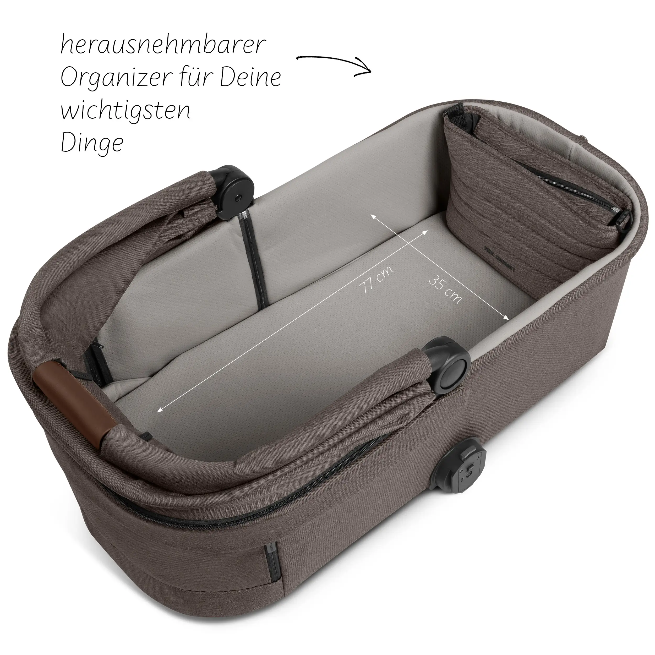 3in1-Kinderwagen-Set City Life inkl. Babyschale Calla mit Liegefunktion - Nature