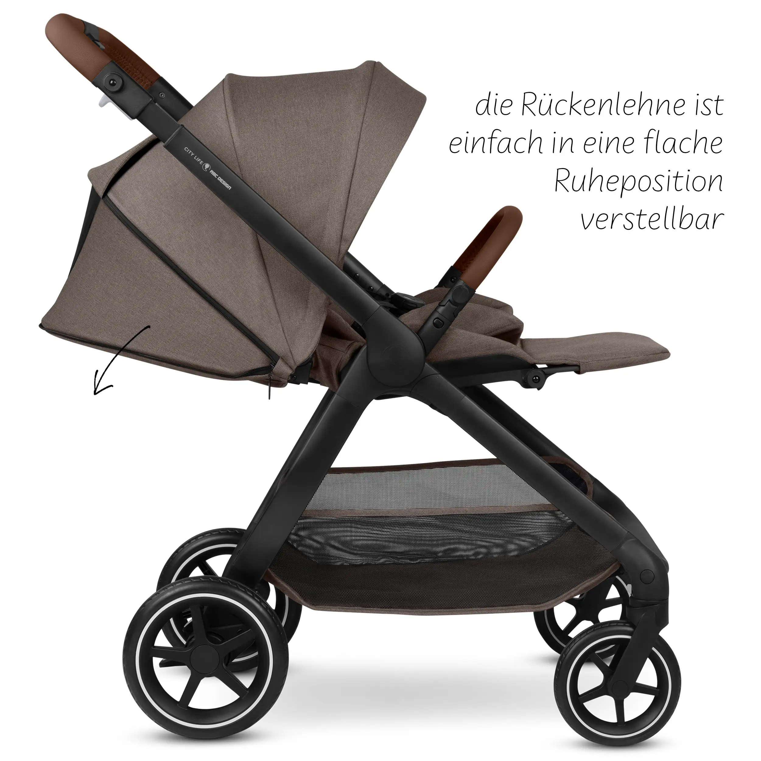 Travel System City Life inkl. Babyschale Calla mit Liegefunktion- Nature