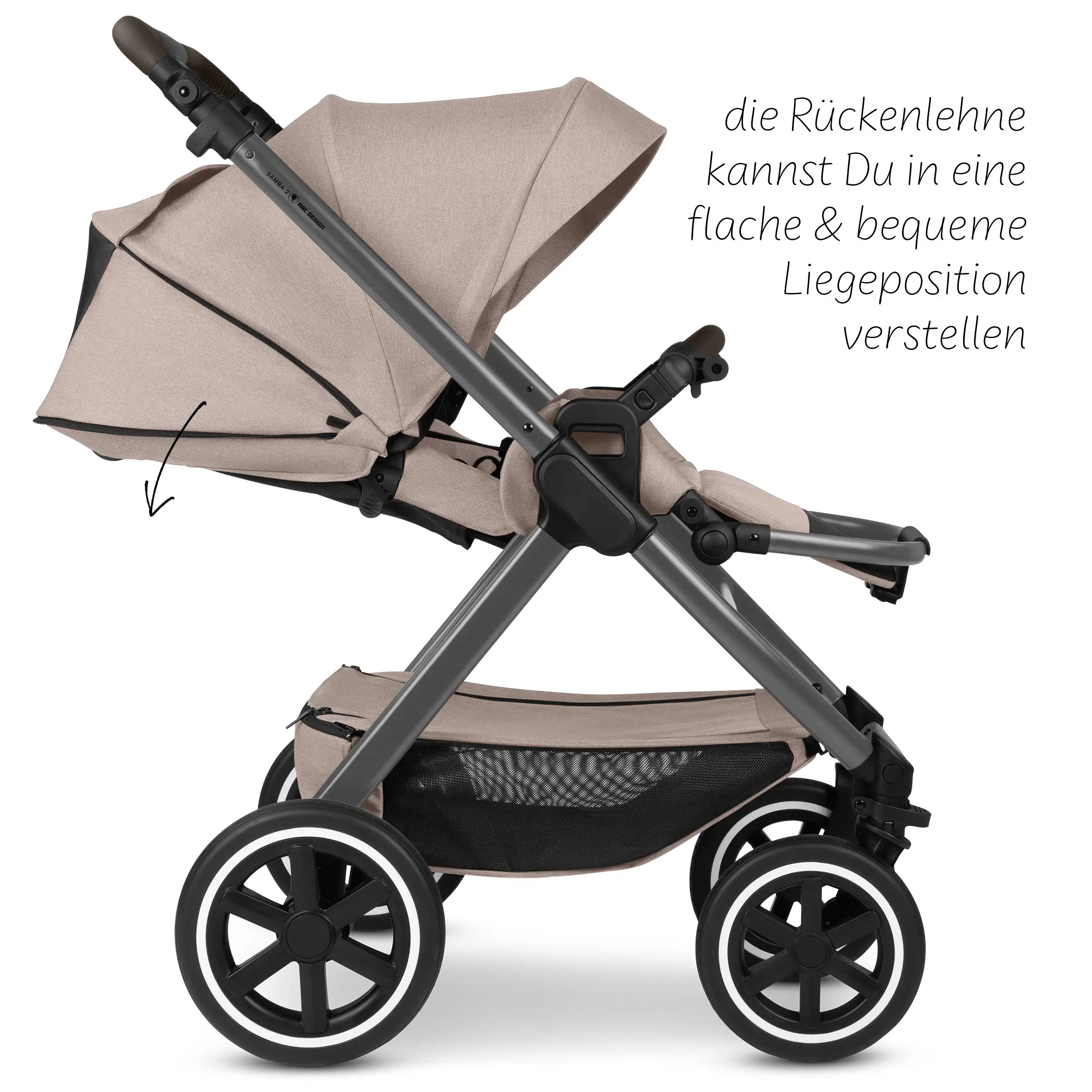 3in1-Kinderwagen-Set Samba 2 - Camel