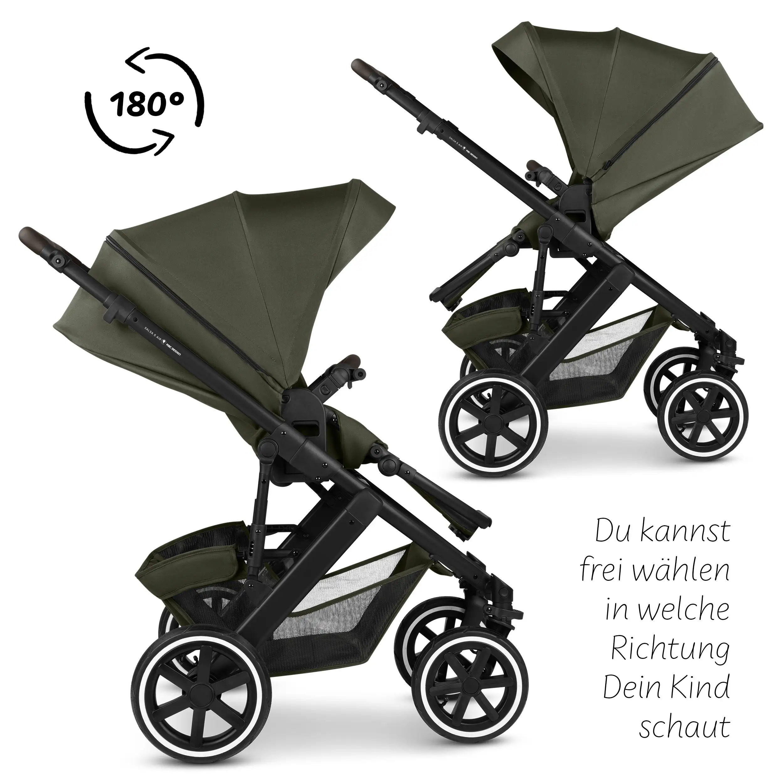3in1 Kinderwagen-Set Salsa 5 Air - Avocado