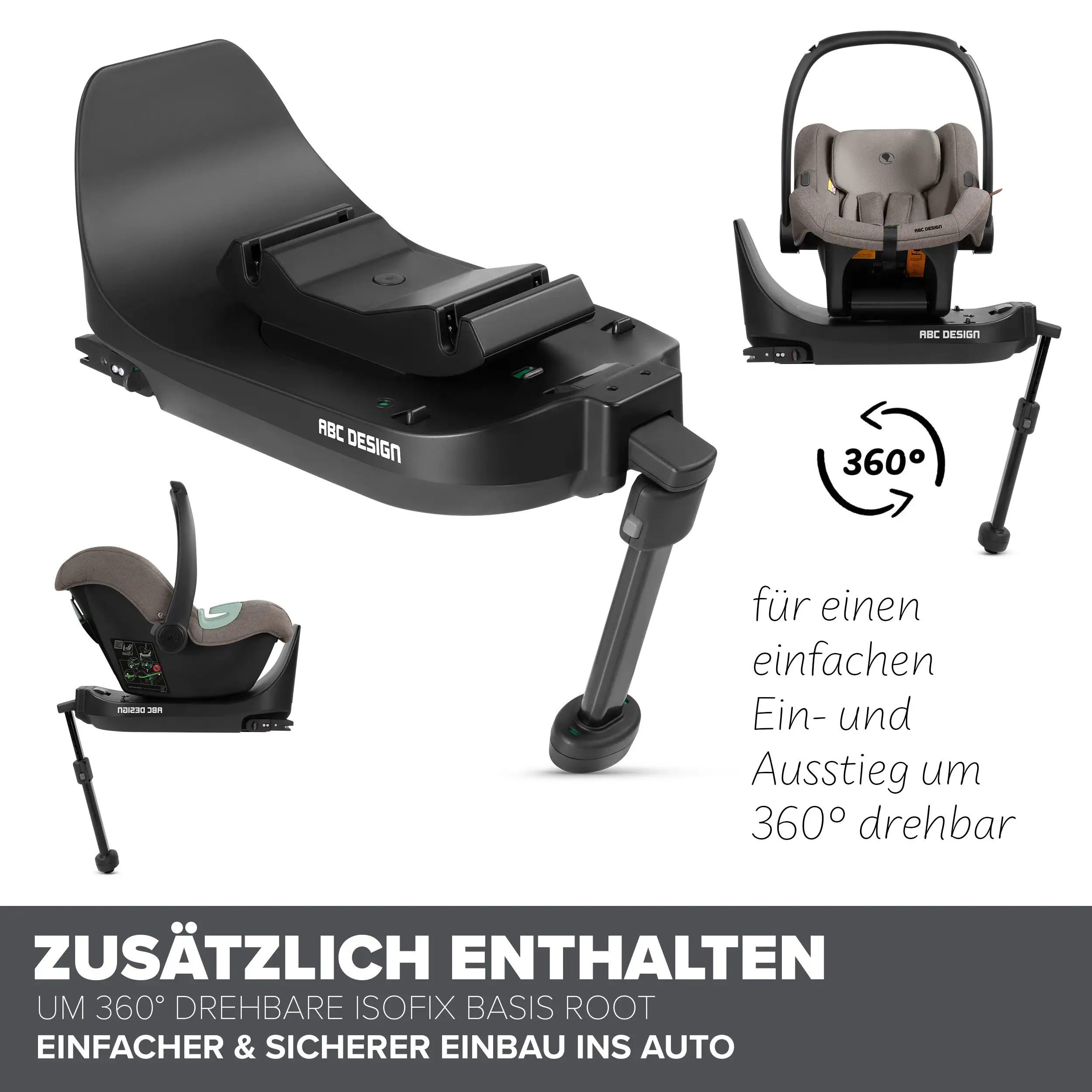 4in1 Kinderwagen-Set Salsa 5 Air inkl. Isofix Base - Camel