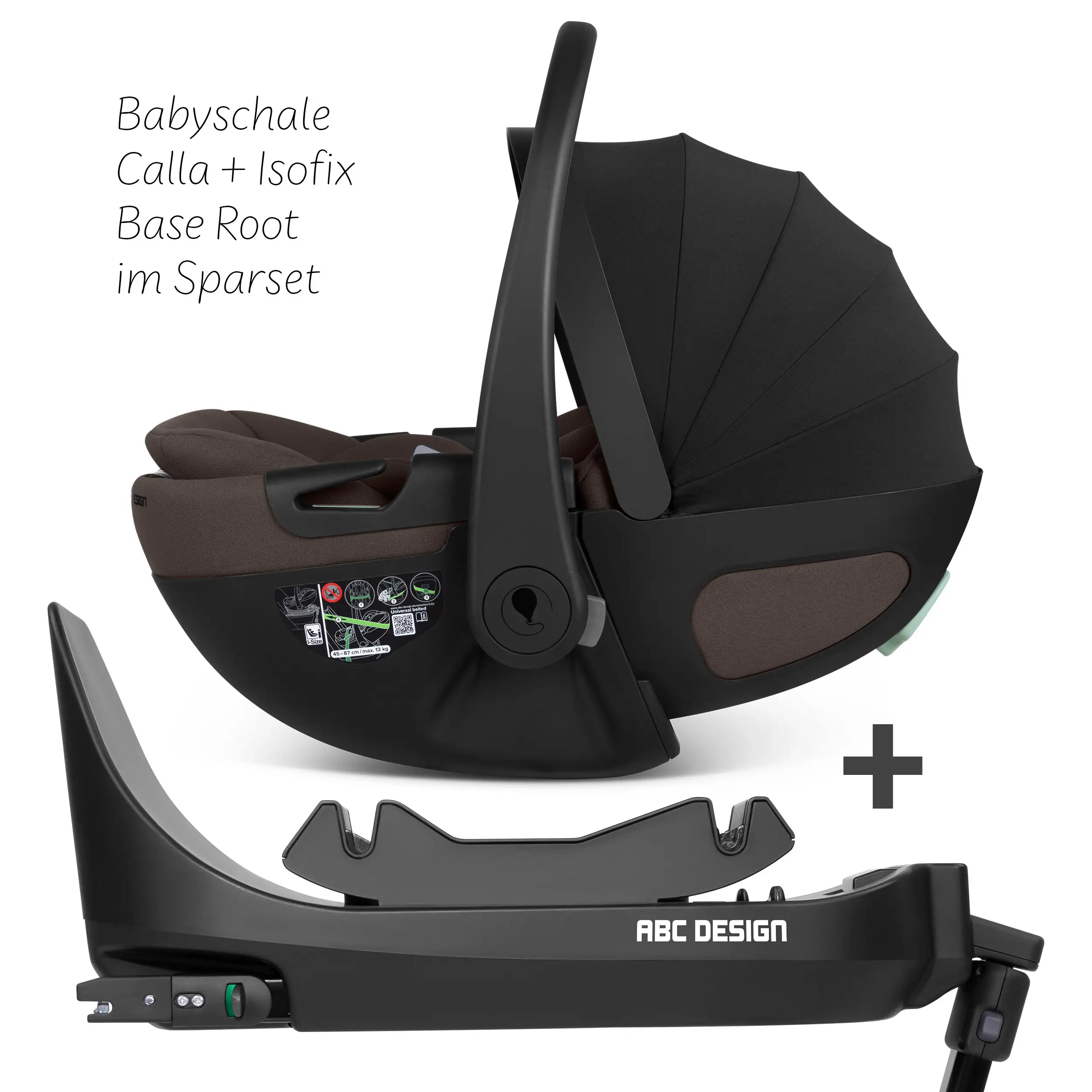 Ovetto Calla i-Size reclinabile incl. base ISOFIX girevole Root