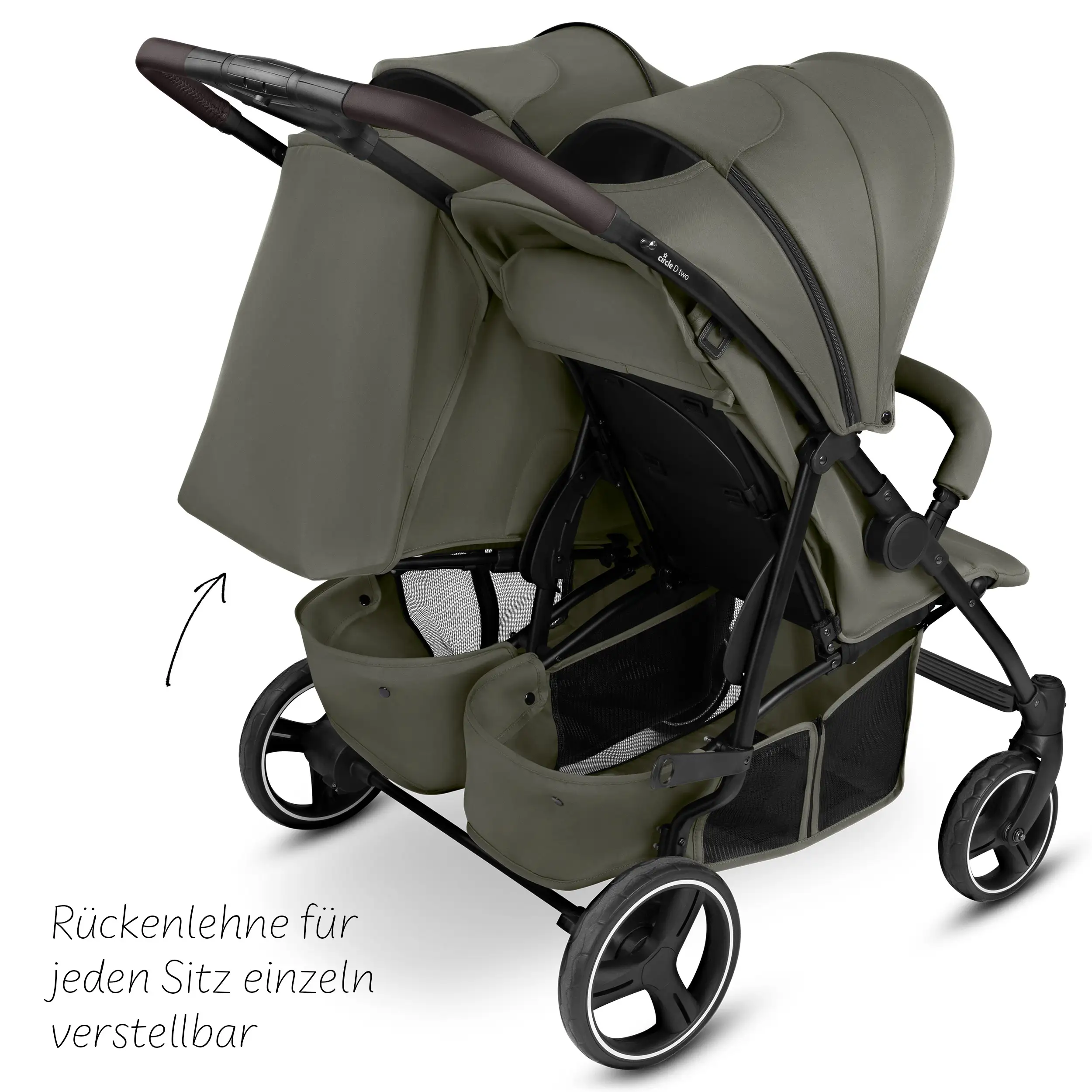 Geschwisterkinderwagen D Two - Wheat