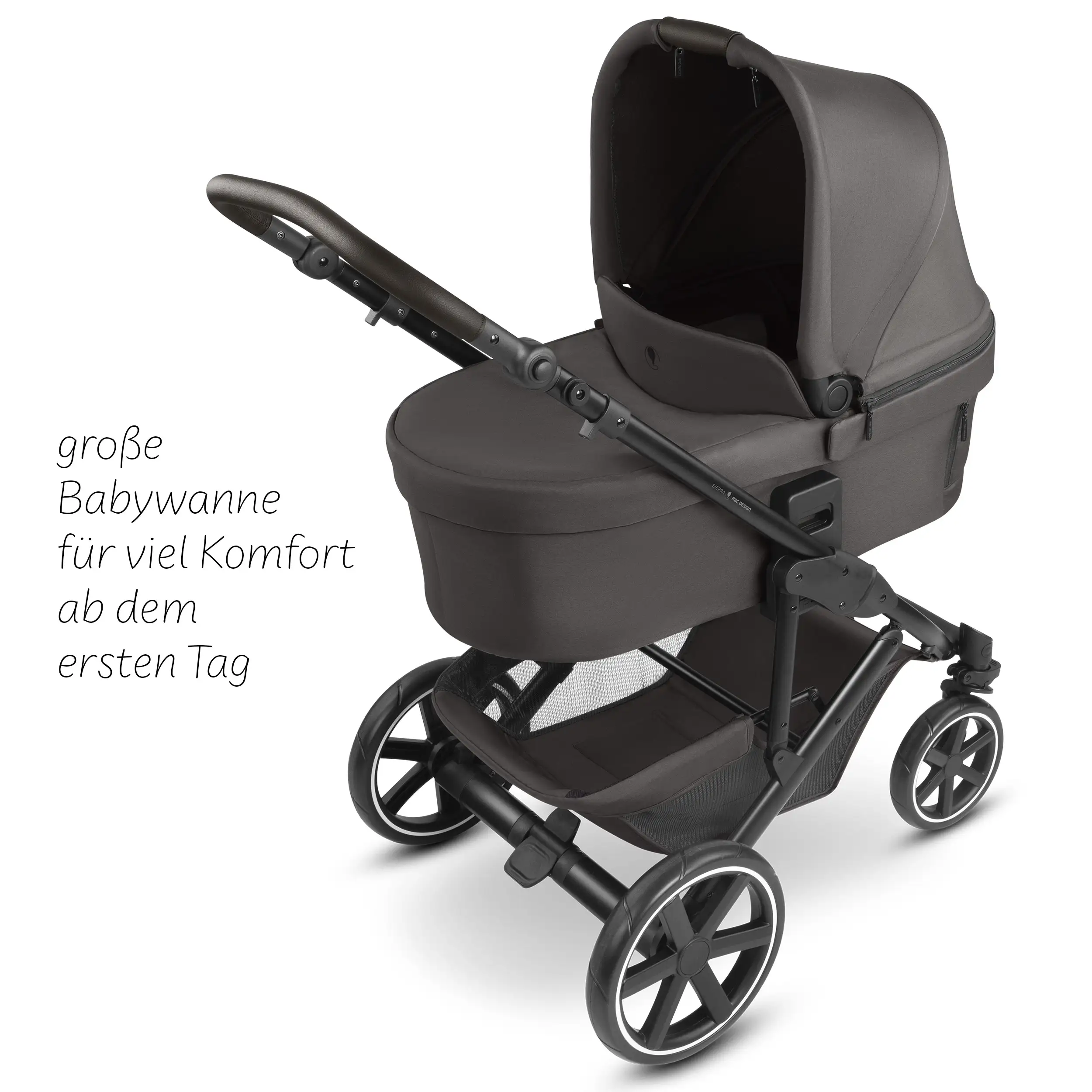 4in1-Kinderwagen-Set Sierra inkl. Isofix Base - Nut