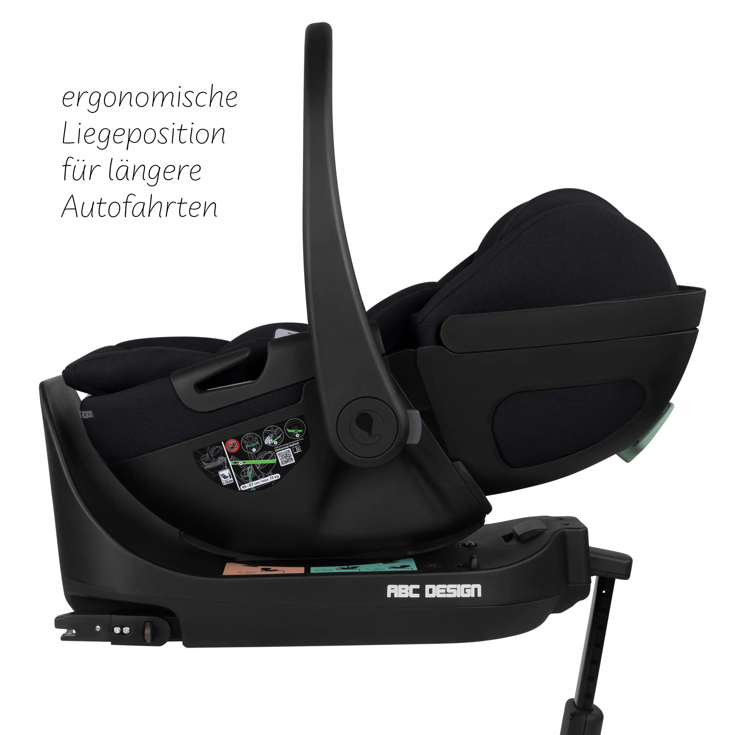 Ensemble poussette 4en1 Salsa Core avec coque auto inclinable Calla et base ISOFIX Root - Ink