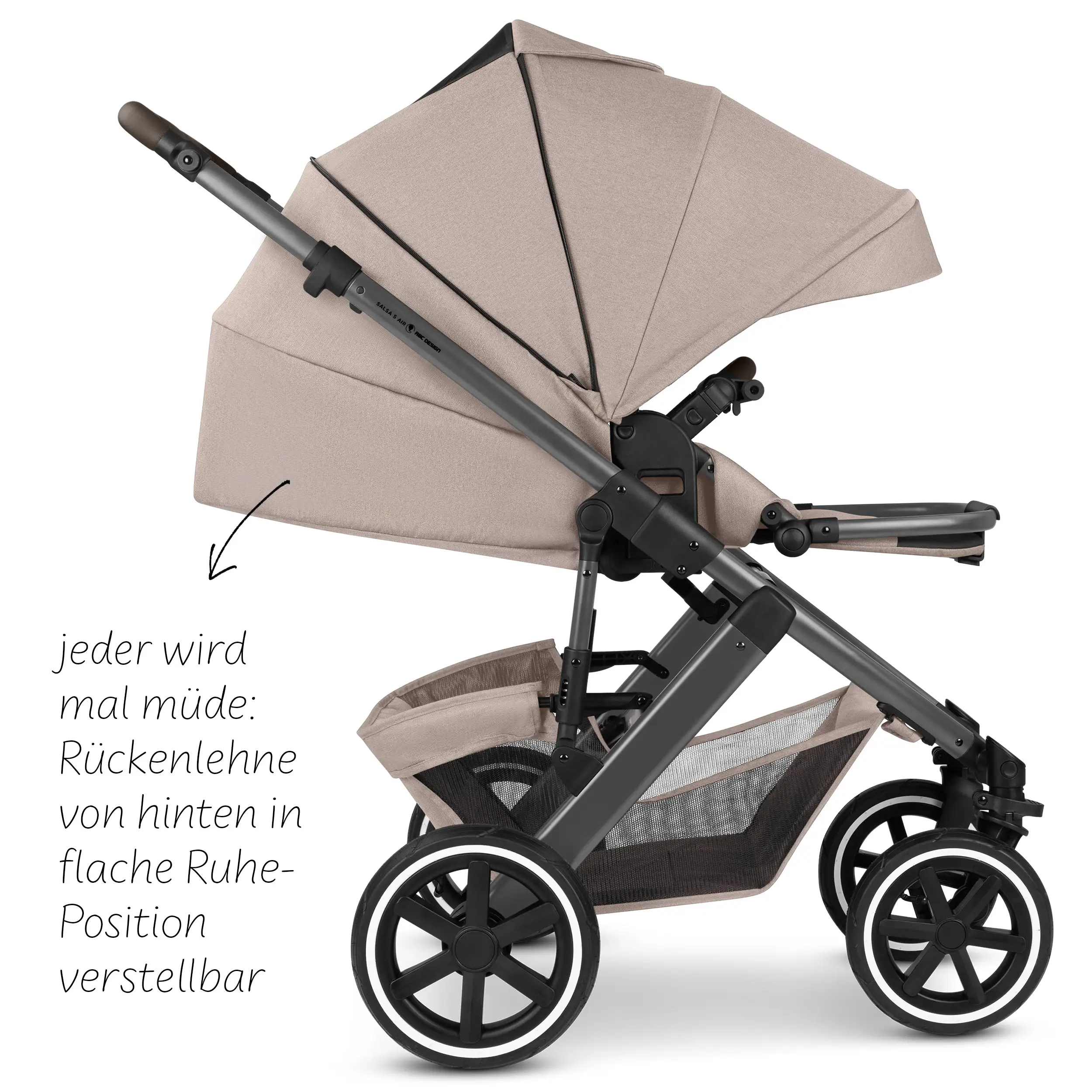 3in1 Kinderwagen-Set Salsa 5 Air - Camel