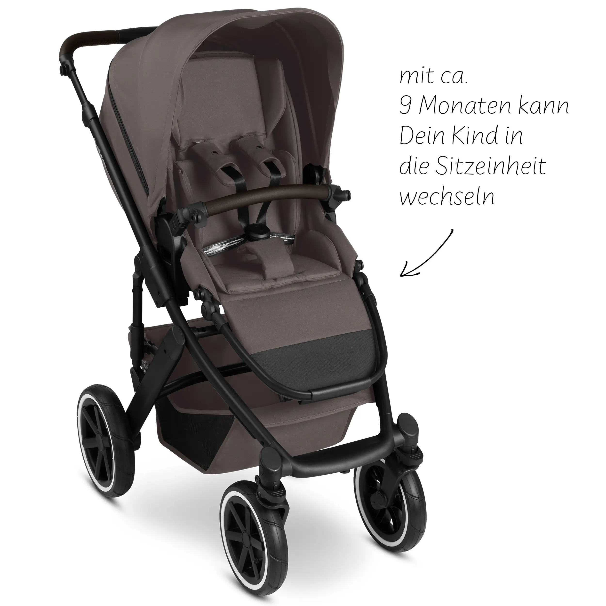 Ensemble poussette 3en1 Salsa 5 Air - Marron
