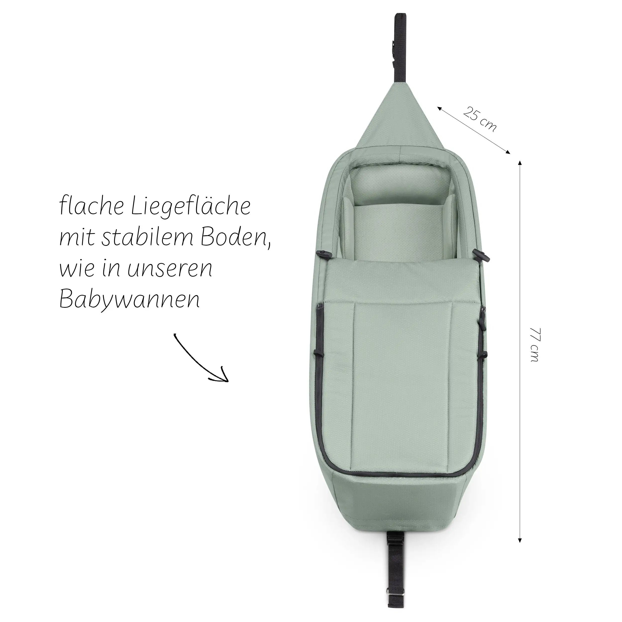 Neugeboreneneinsatz für Fahrradanhänger Tour - Olive