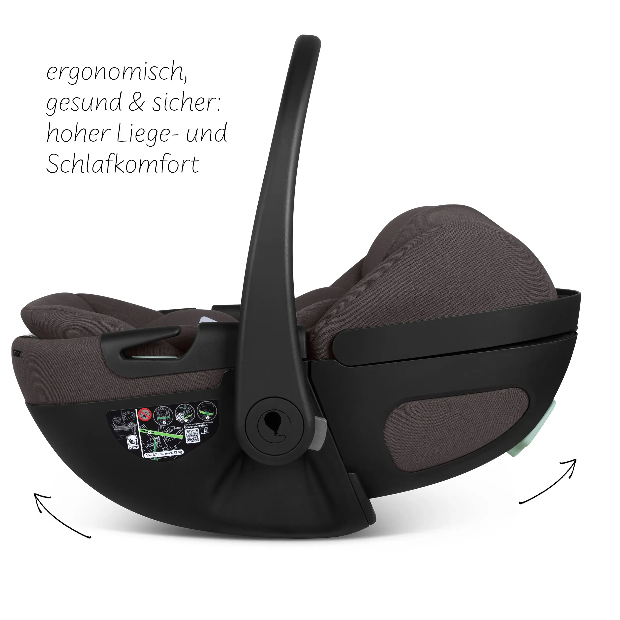 Babyschale mit Liegefunktion Calla i-Size - Falcon