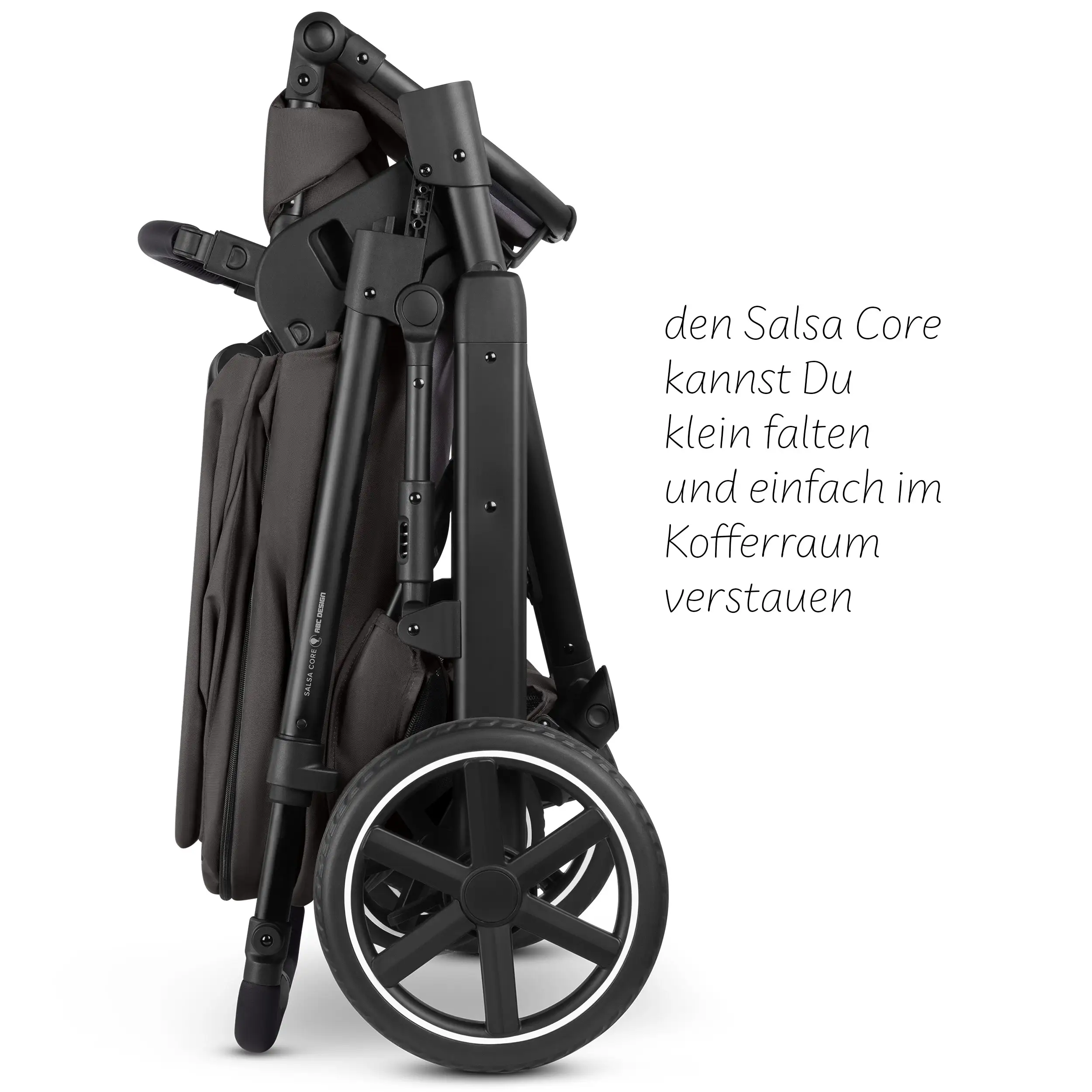 Ensemble poussette 4en1 Salsa Core avec coque auto inclinable Calla et base ISOFIX Root - Falcon
