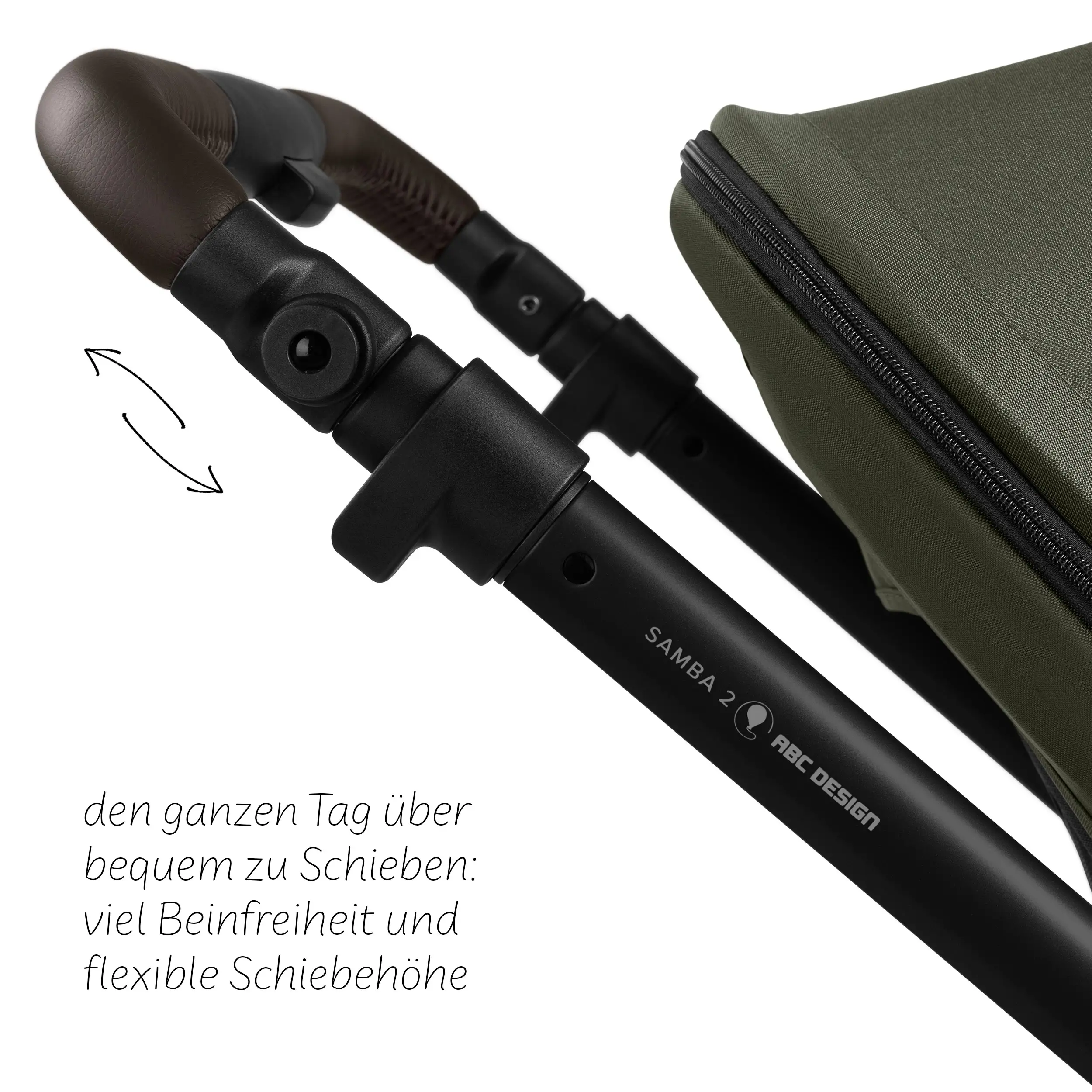 Travel System Samba 2 inkl. Babyschale Calla mit Liegefunktion - Avocado
