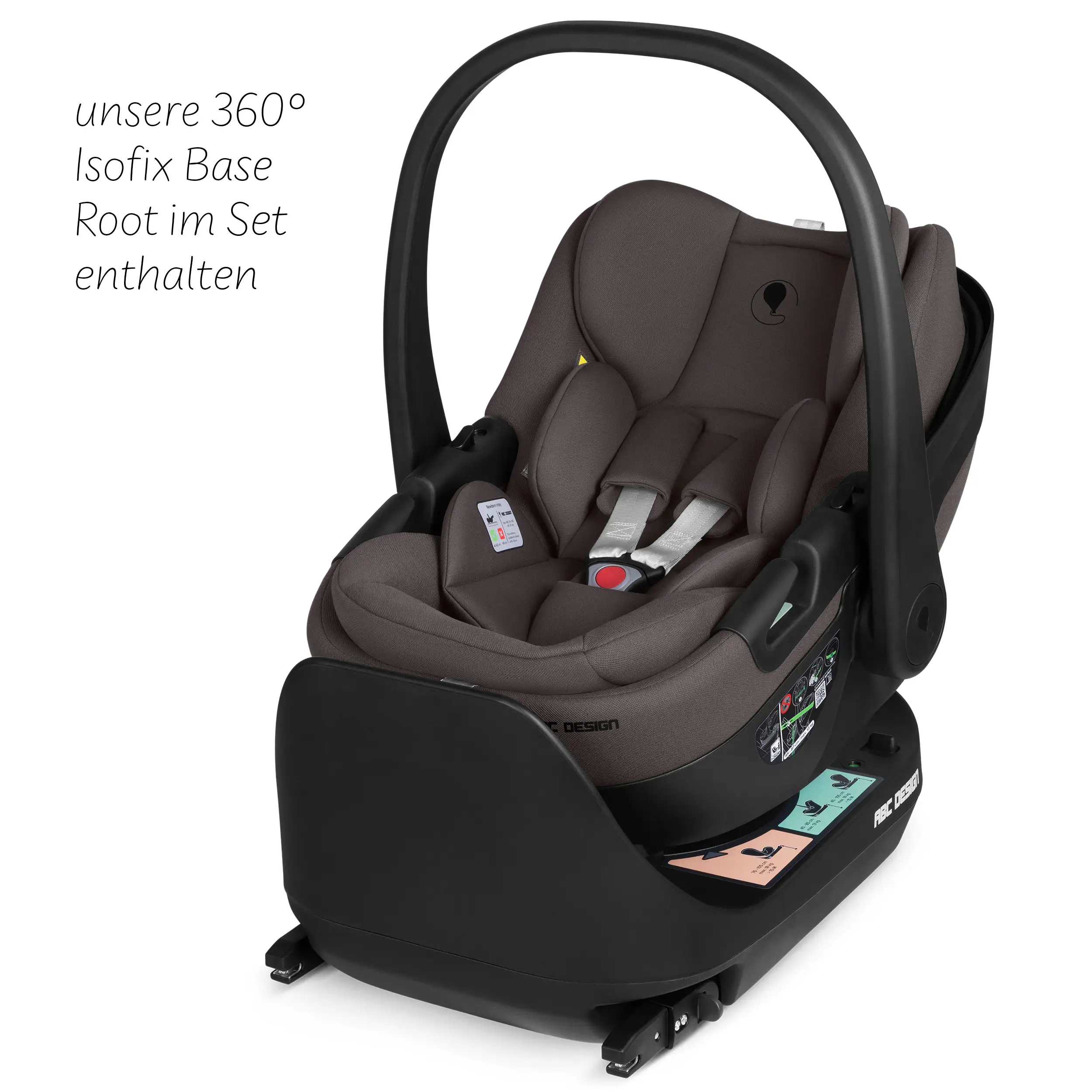 Ensemble poussette 4en1 Salsa Core avec coque auto inclinable Calla et base ISOFIX Root - Falcon