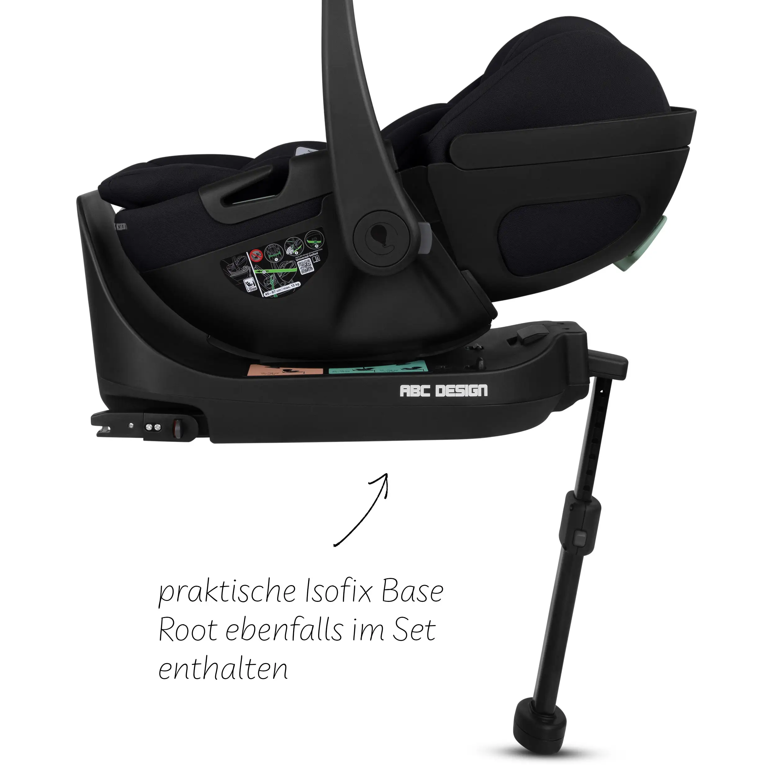 4in1-Kinderwagen-Set Salsa 5 Air inkl. Babyschale Calla mit Liegefunktion - Avocado
