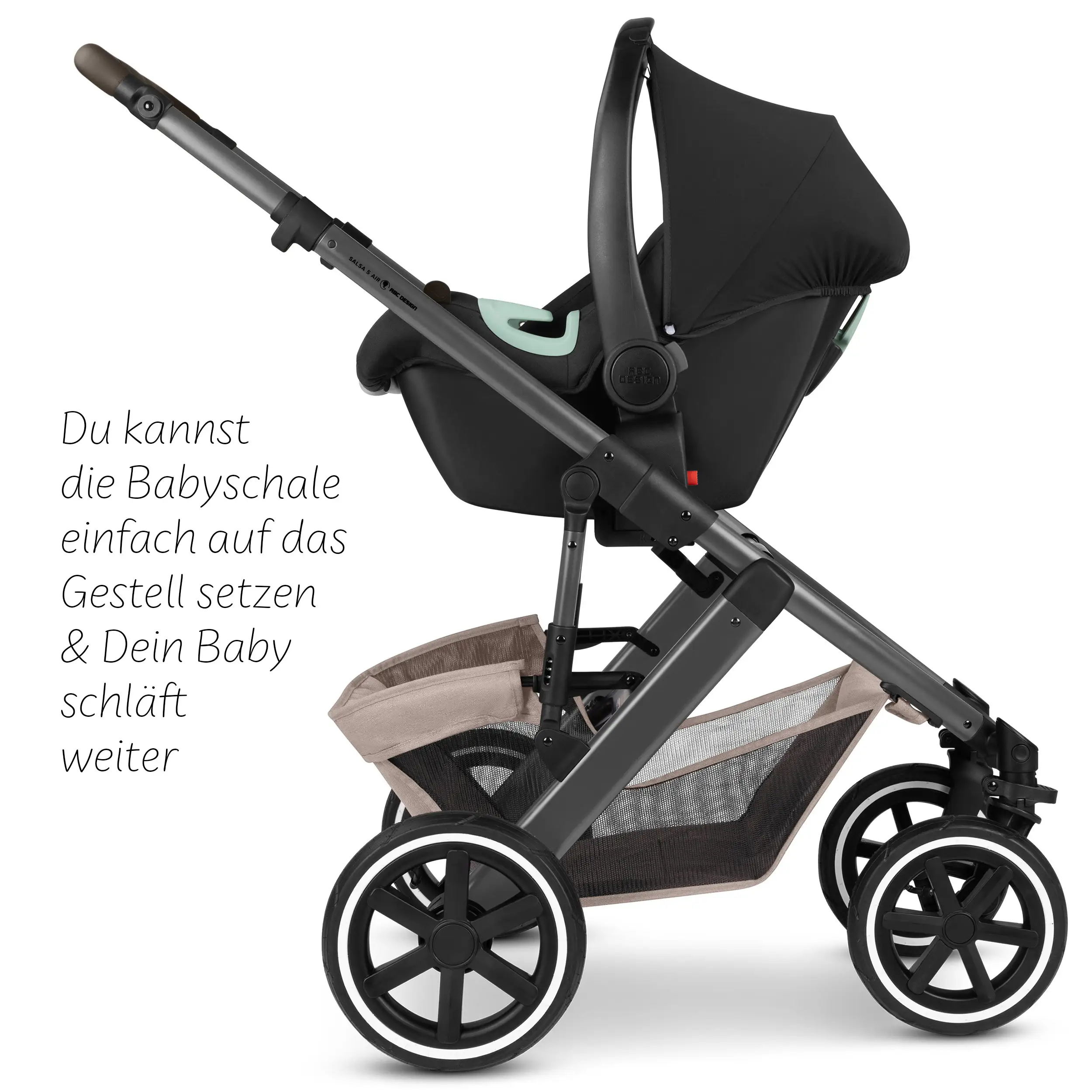 3in1 Kinderwagen-Set Salsa 5 Air - Camel