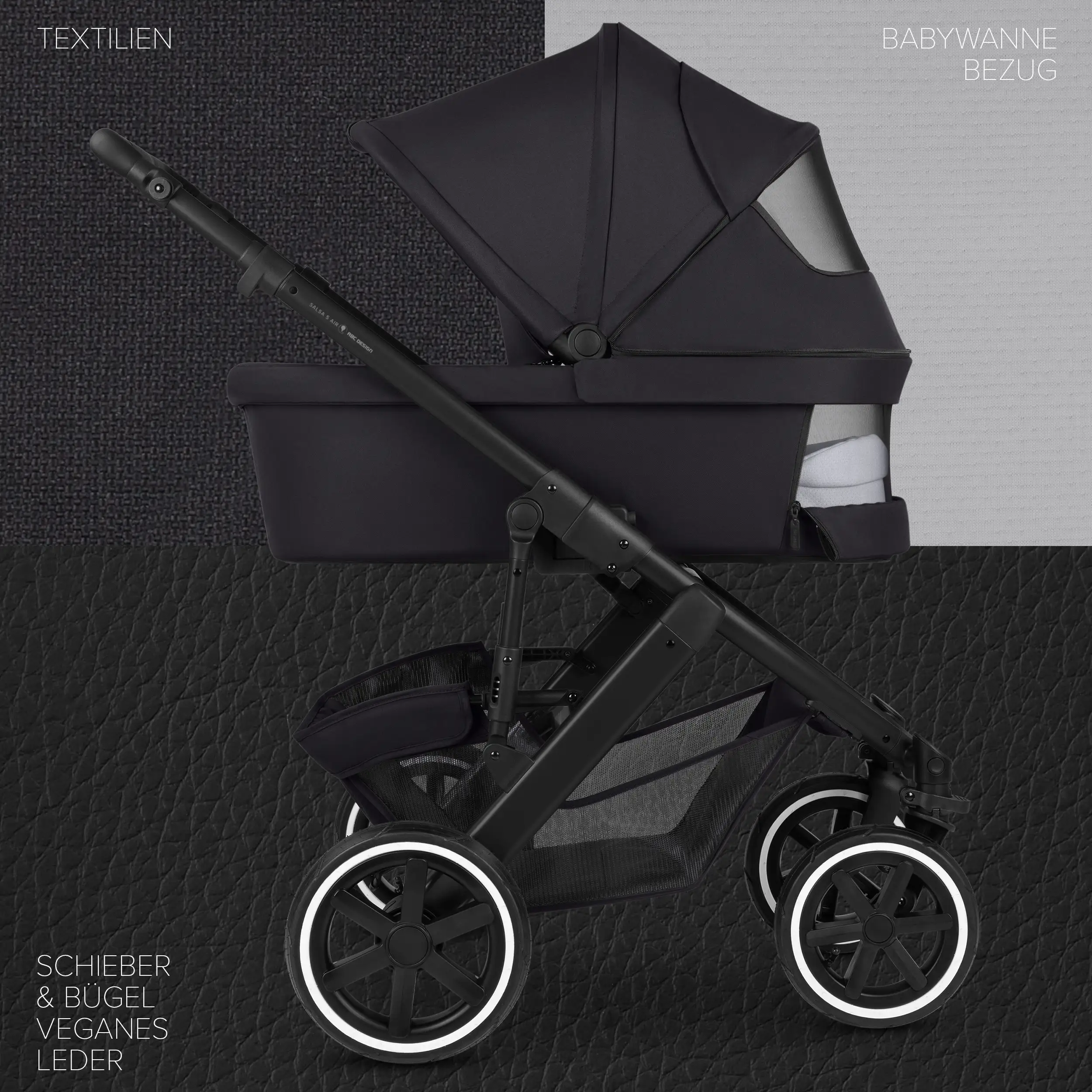 3in1 Kinderwagen-Set Salsa 5 Air - Coal