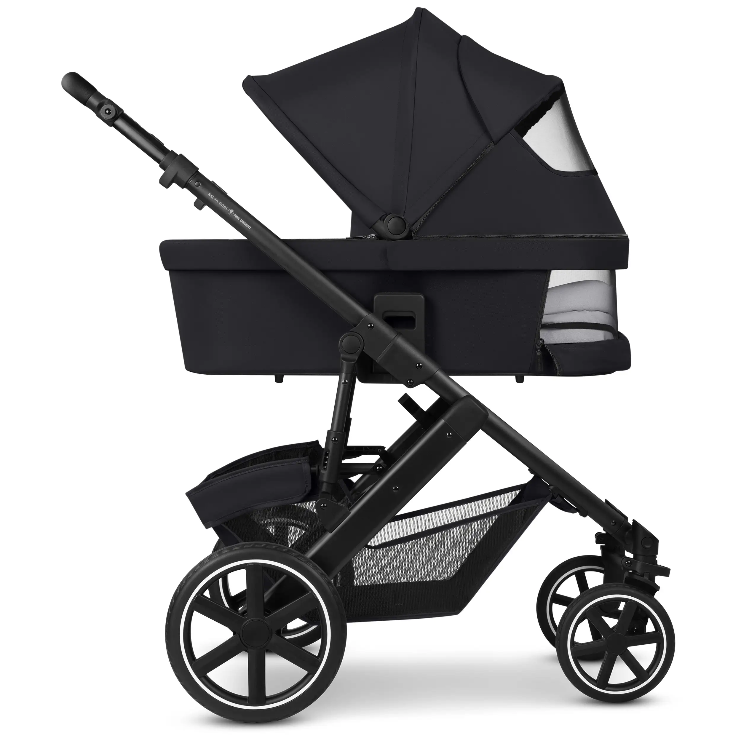 Ensemble poussette 3en1 Salsa Core avec coque auto inclinable Calla - Ink