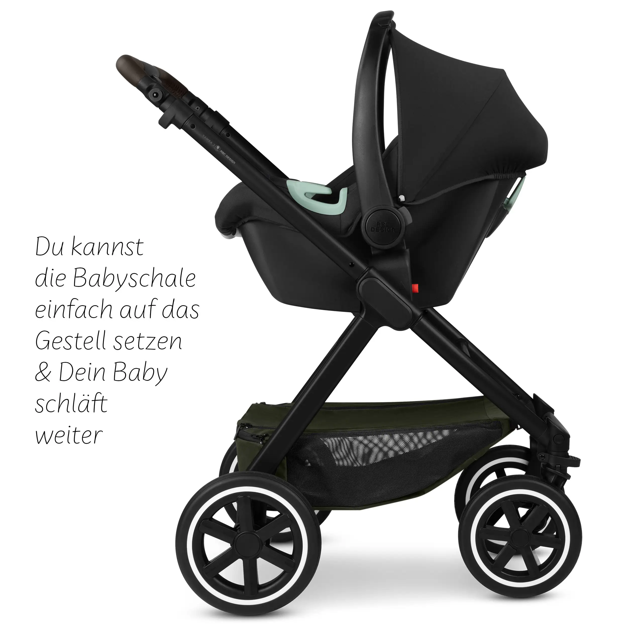 3in1-Kinderwagen-Set Samba 2 - Avocado