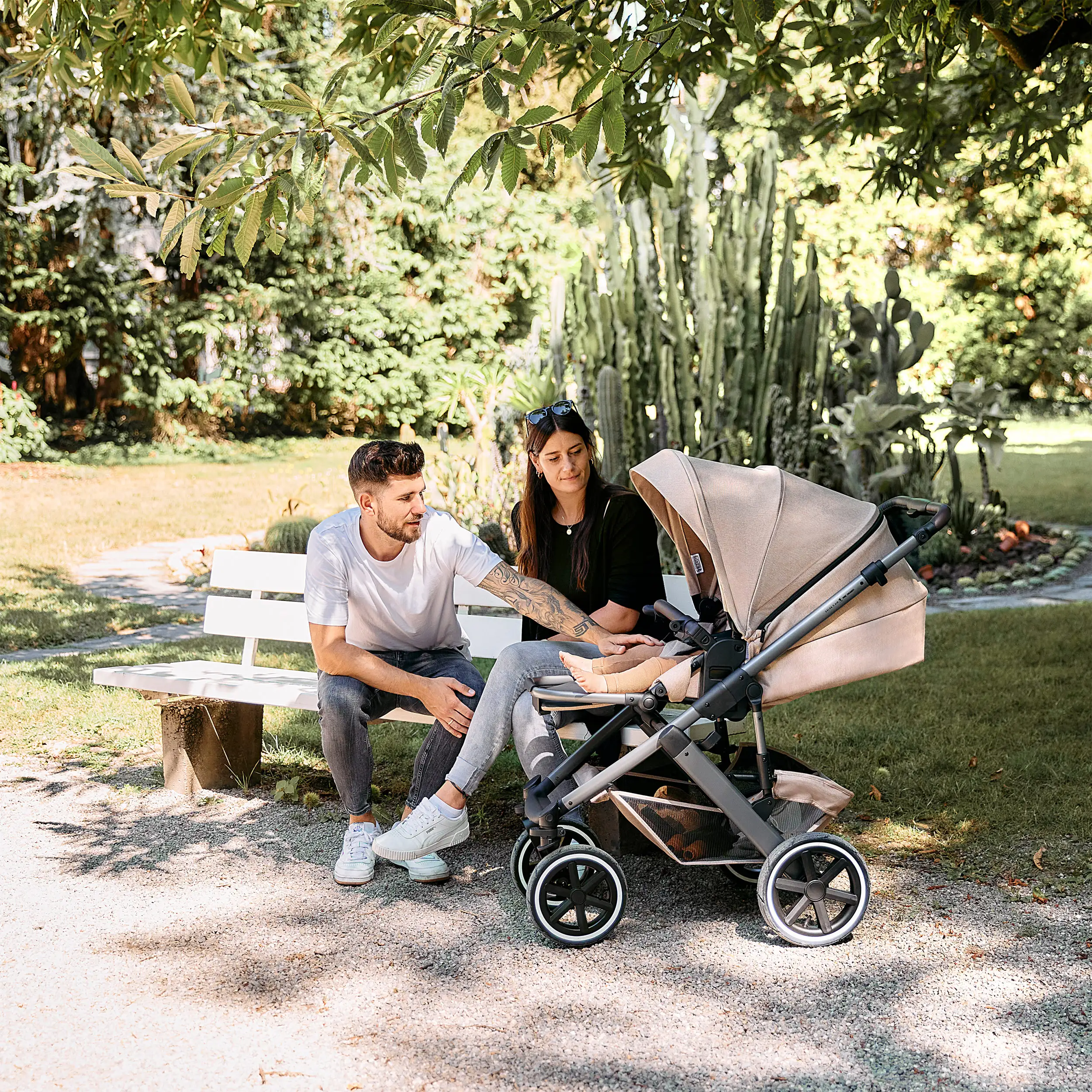 3in1-Kinderwagen-Set Salsa 5 Air inkl. Babyschale Calla mit Liegefunktion - Camel