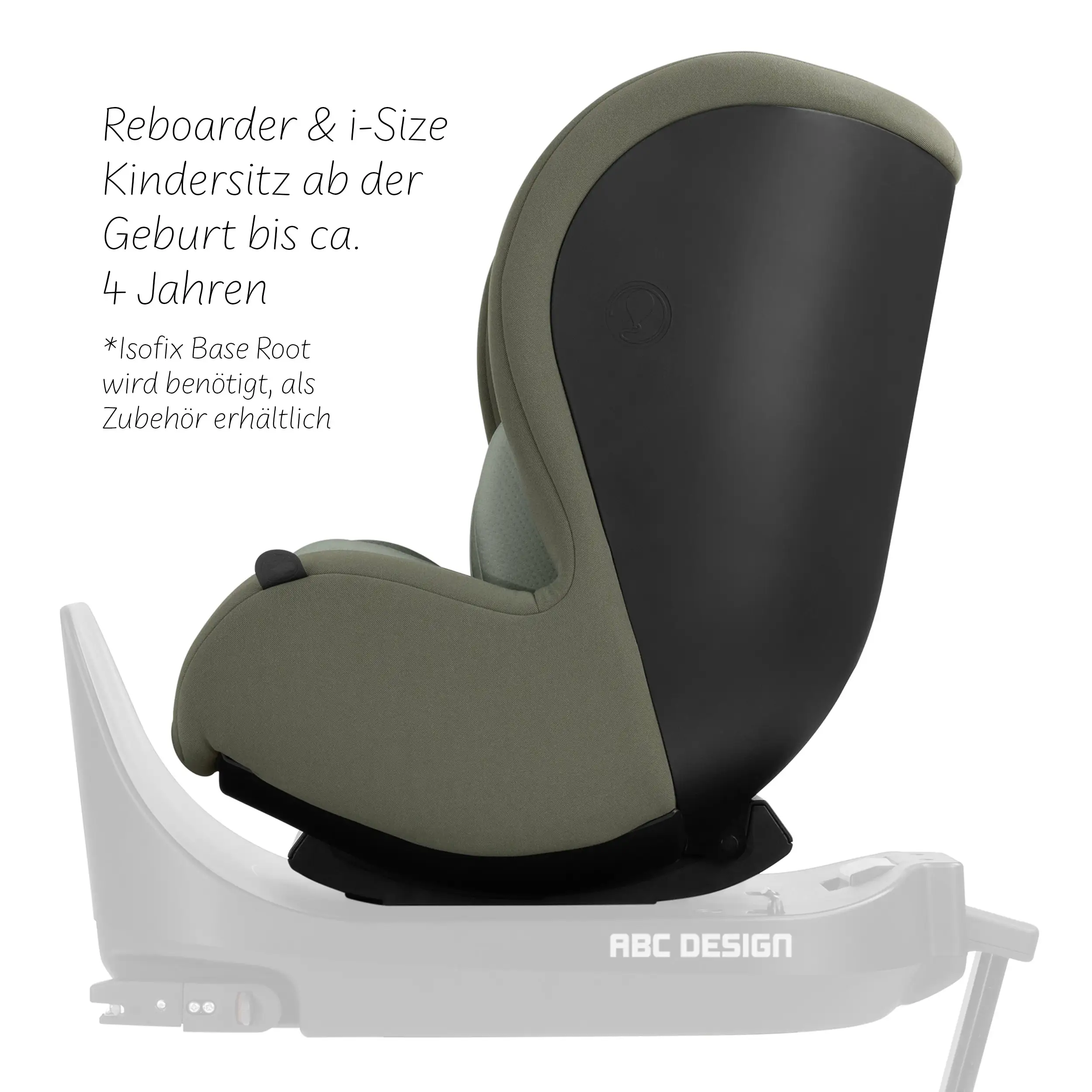 Kindersitz Lily i-Size inkl. drehbarer Isofix Base Root - Sage