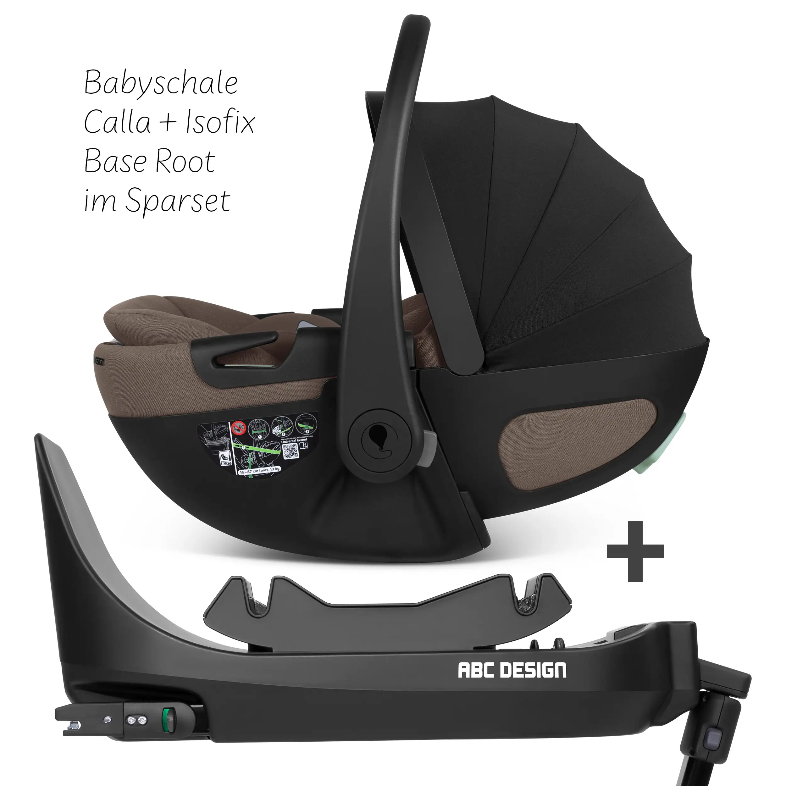 Ovetto Calla i-Size reclinabile incl. base ISOFIX girevole Root