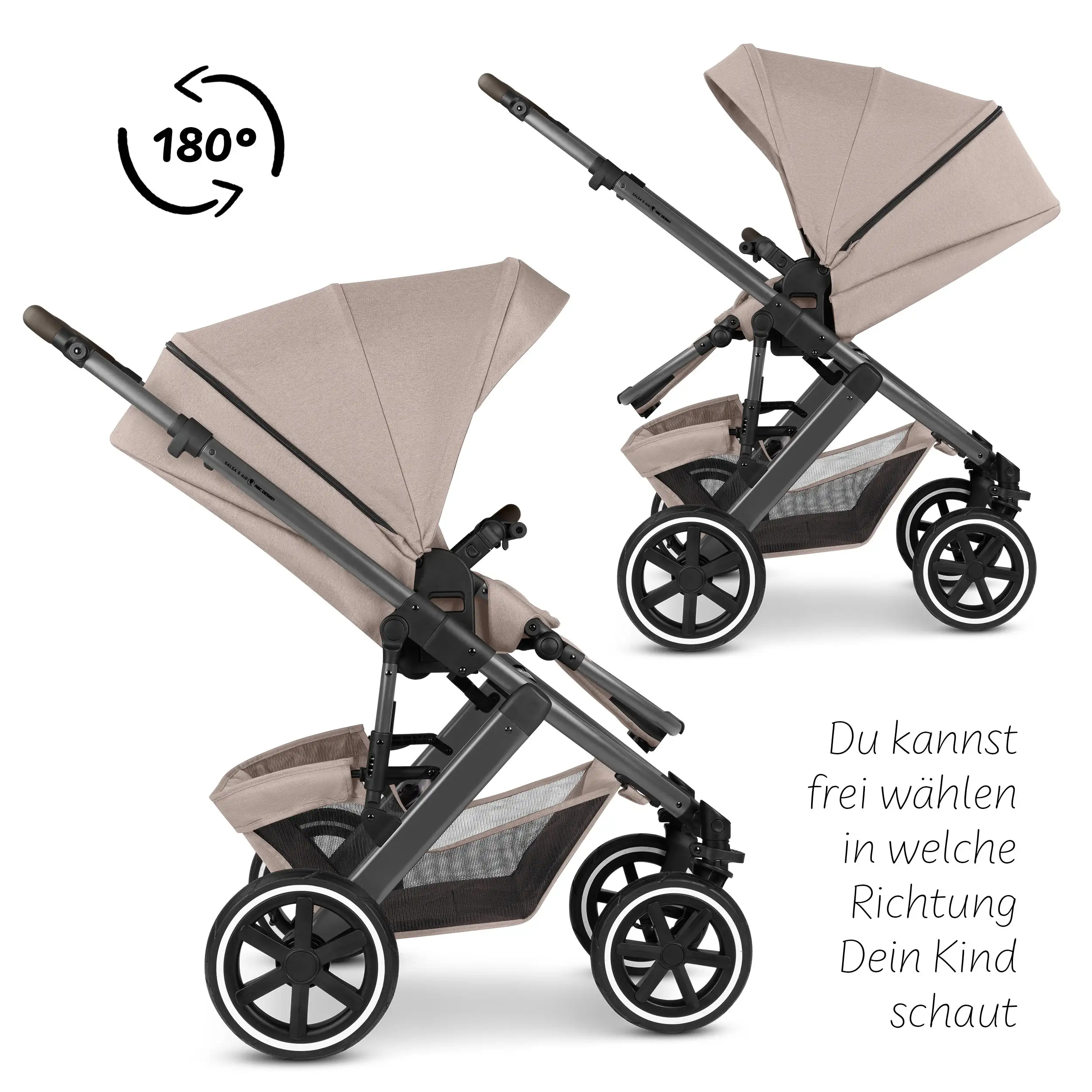 3in1 Kinderwagen-Set Salsa 5 Air - Camel