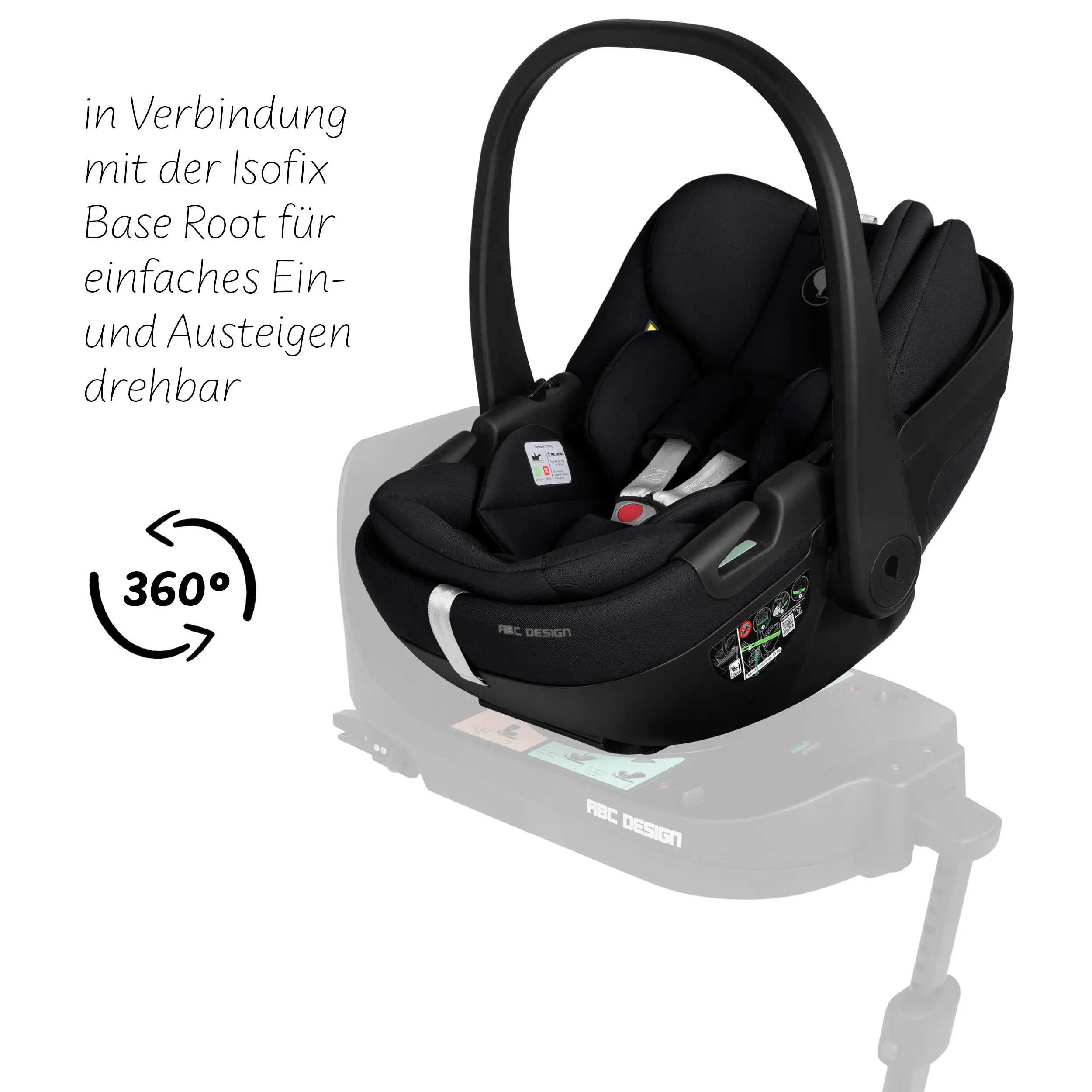 Babyschale mit Liegefunktion Calla i-Size - Ink